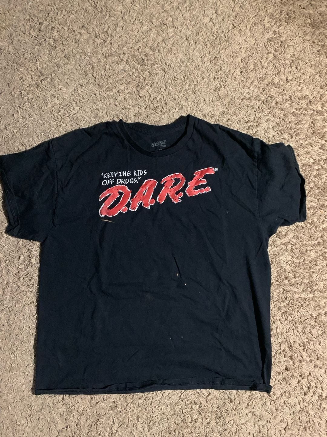 D.A.R.E. Crayon Kids World Graphic Black T-Shirt