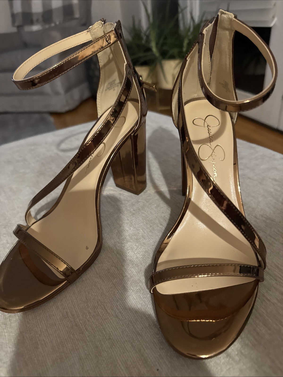 Jessica Simpson 3 In Heel Gold Women’s Size 9 M