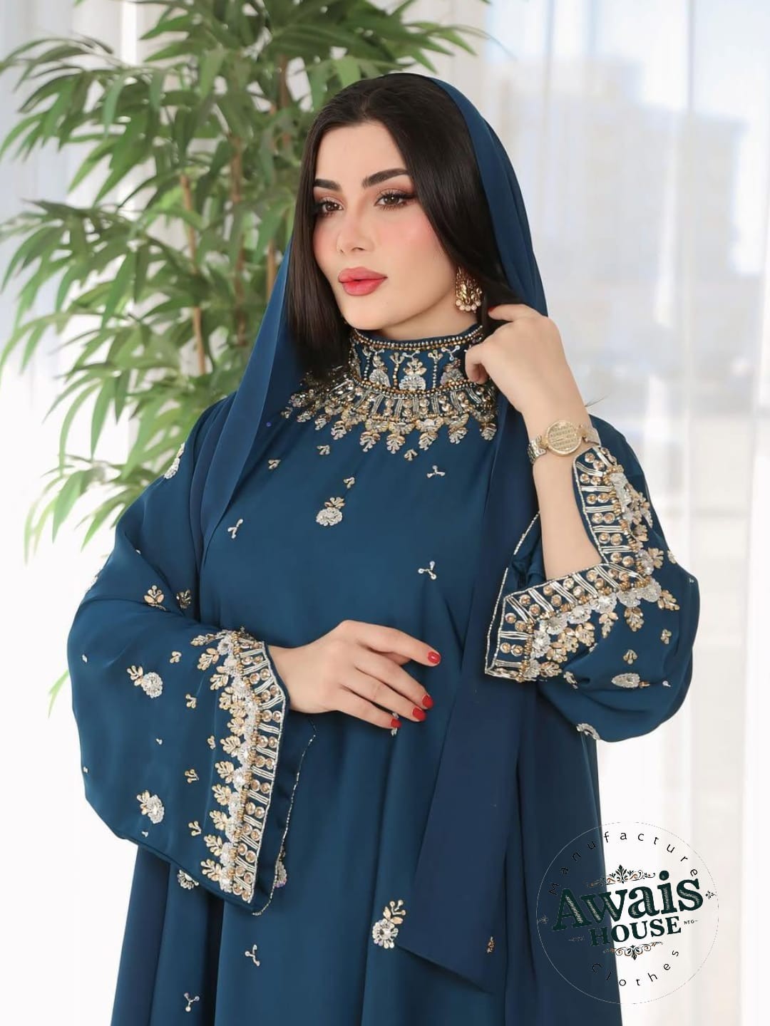 2025 Muslim Abaya Caftan Modest Islamic Clothing Prayer Kaftan Long Sleeves