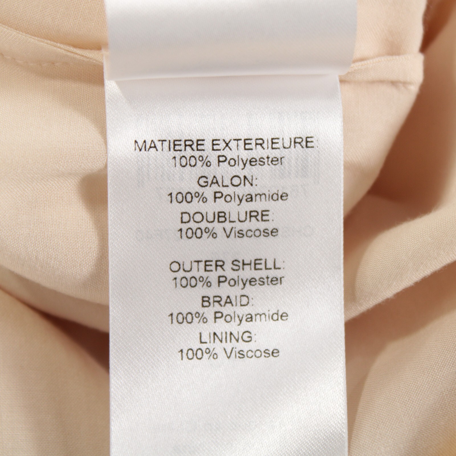 See by Chloe NWT Ruffle Trim Midi Dress Size 40 US 8 in Silky Beige Polyester