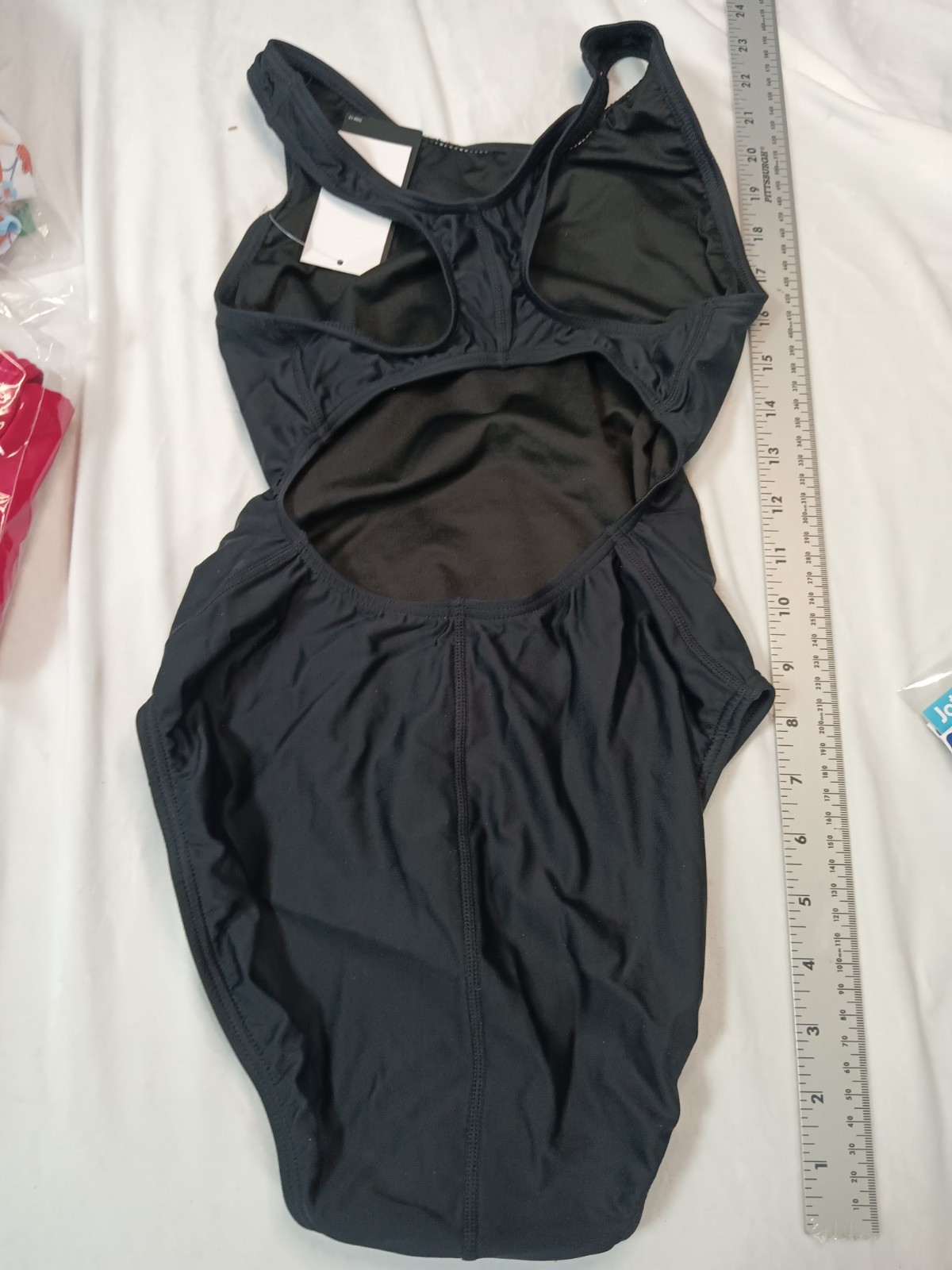 TYR Women’s Solid Black One Piece Racerback Swimsuit A-B Stretch 34 (M)