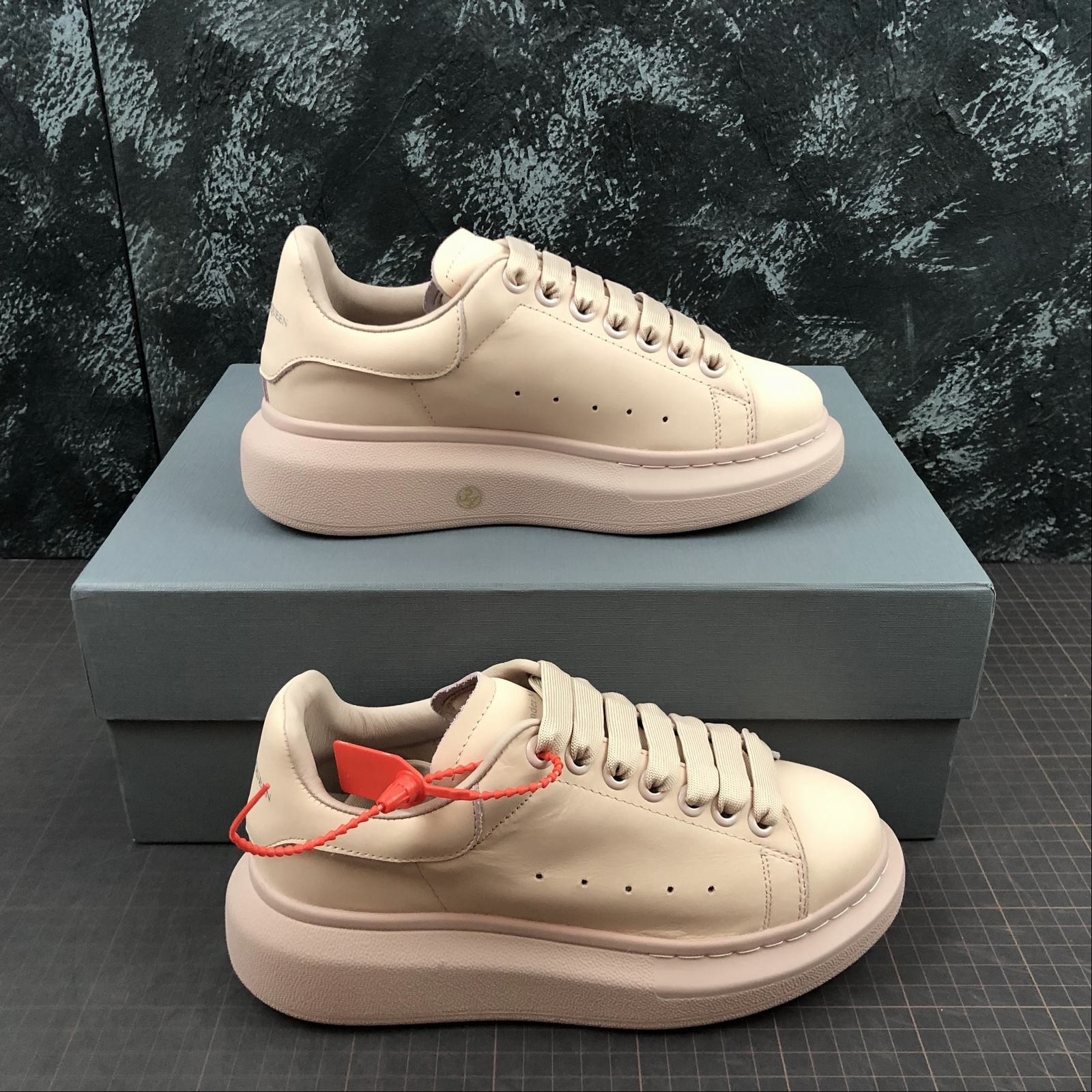 Alexander McQueen Oversized Sneaker “Full Nude Apricot Tone” Men/Women Casual