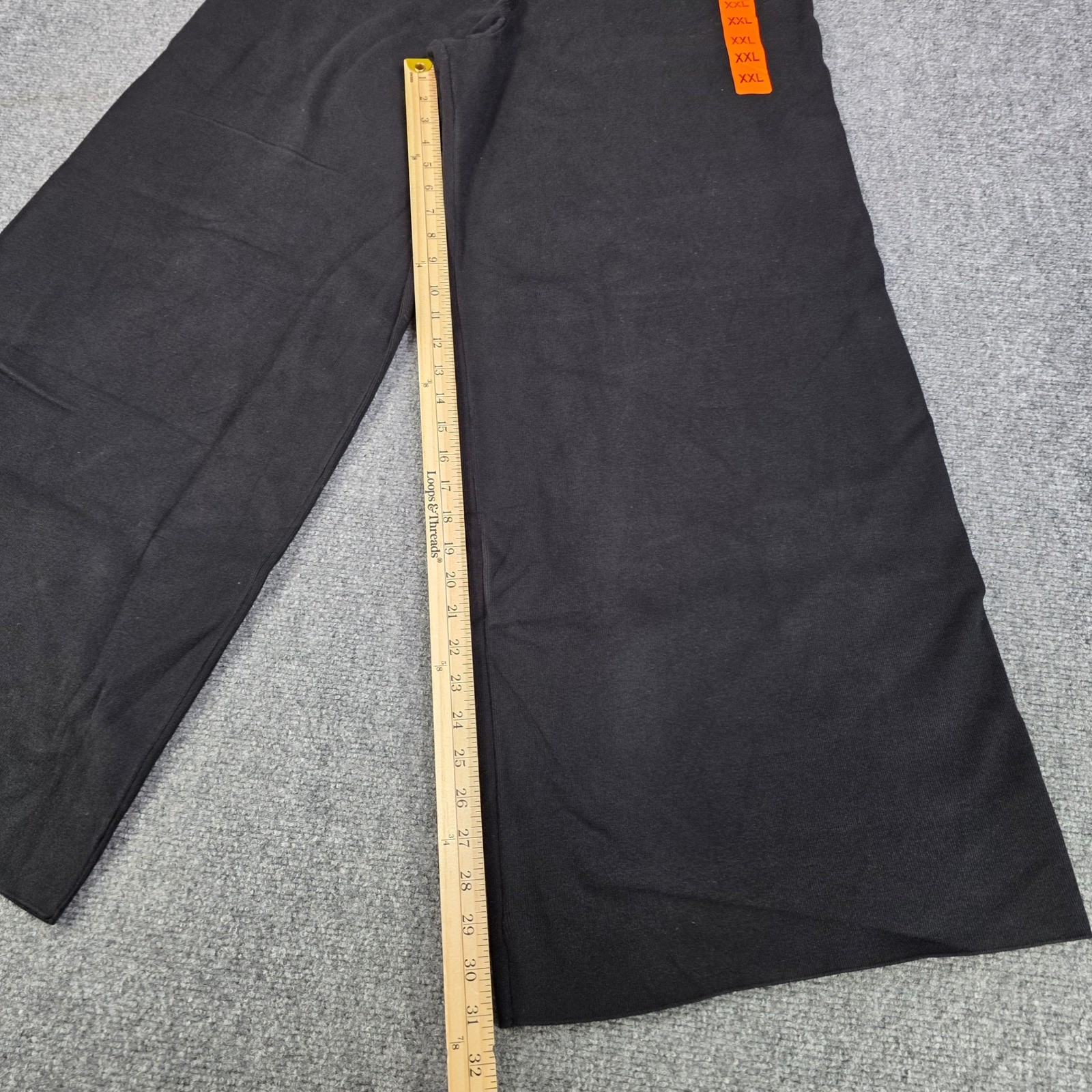 2XL Splendid Black Wide Leg Palazzo Pant Lounge Knit Sweater Comfort Travel
