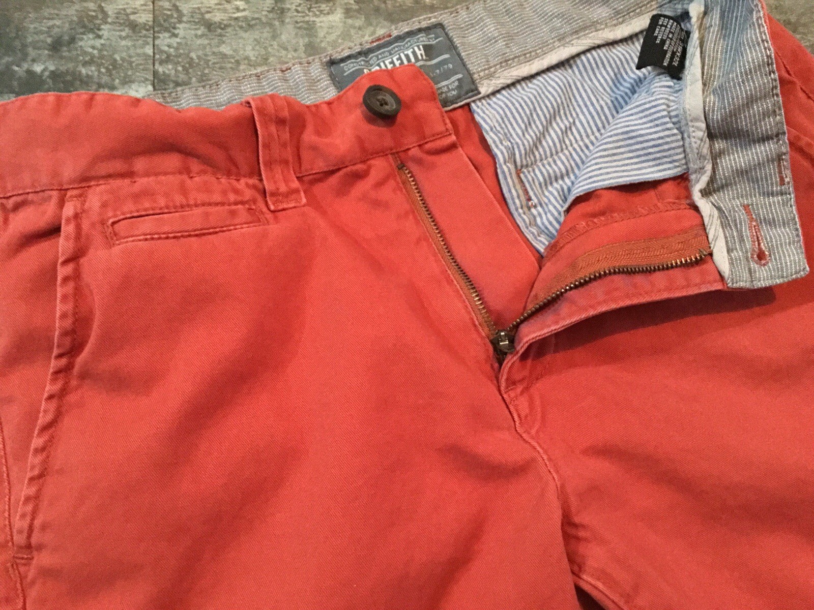 Men’s Griffith Chino Pants Sz 31 X 32 Flat Front 100% Cotton City Of Angels Cali