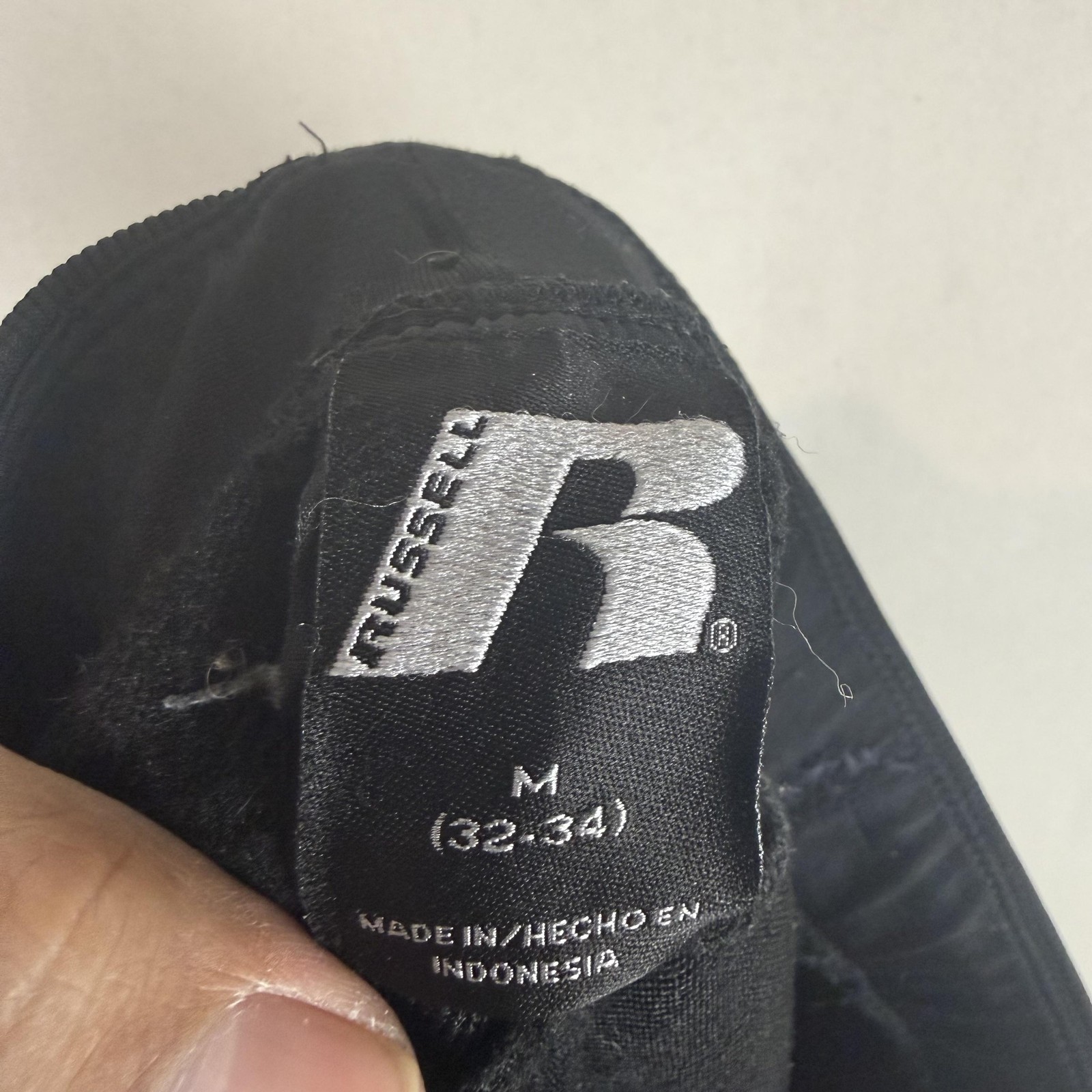 Russell Pants Mens Medium Black Dri-Power 360 Jogger Zip Pocket Stretch Athletic