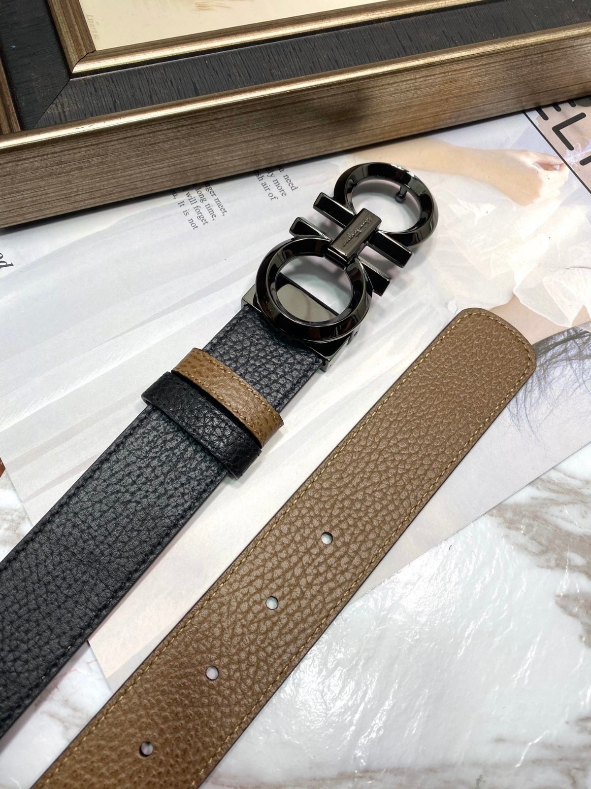 ferragamo belt authentic men