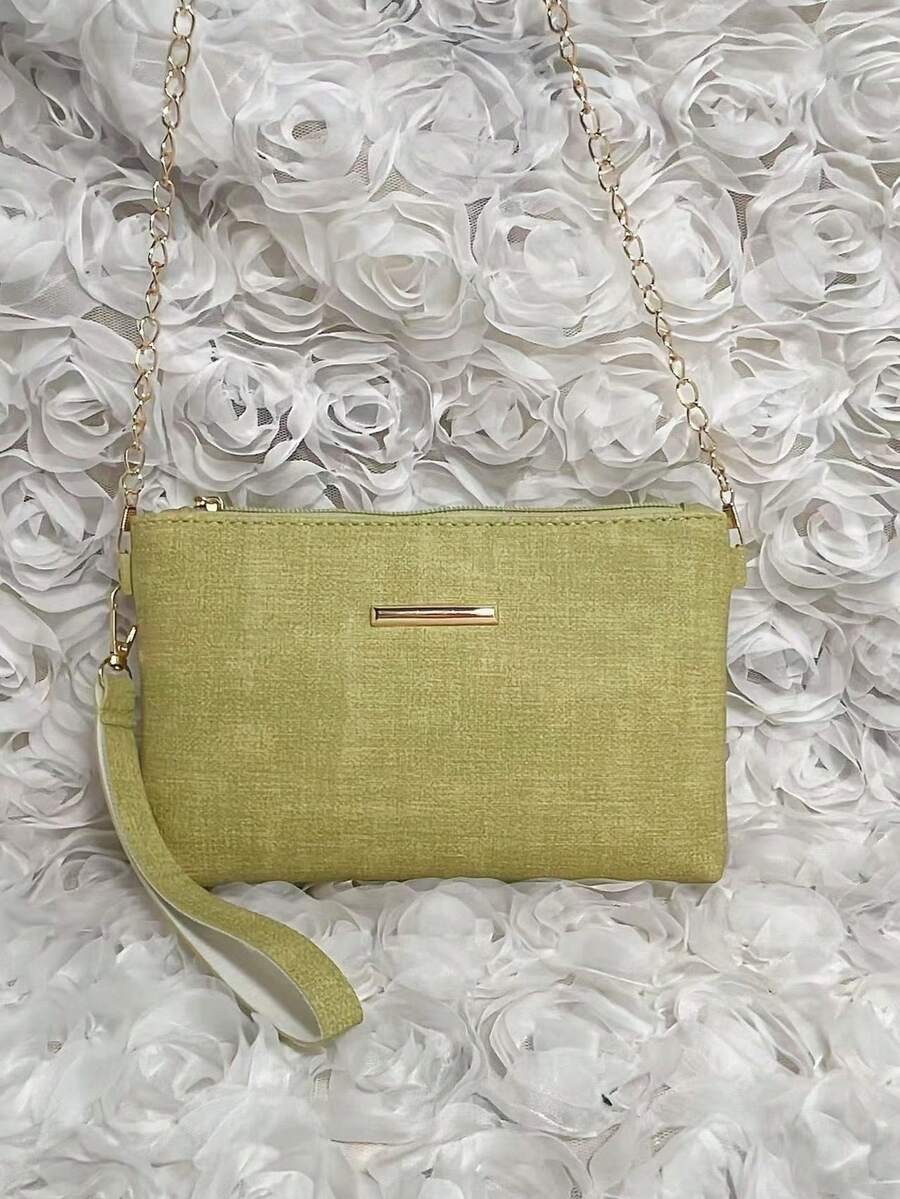 Small Square Bag Women PU Leather Crossbody Chain Purse Casual Shoulder Mini