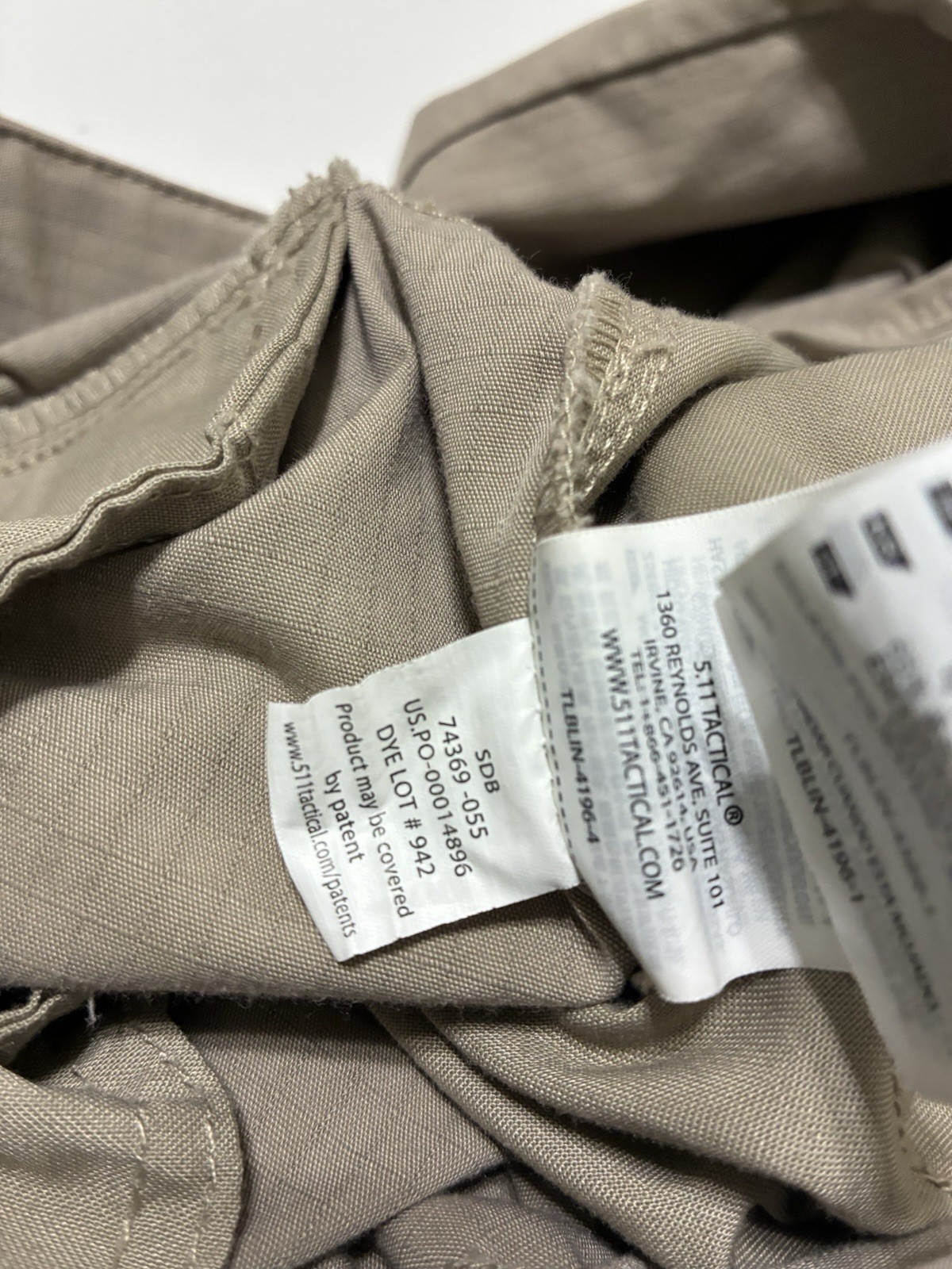 5.11 Tactical Stryke Pants 38×36 Khaki Ripstop Cargo Utility Hiking Outdoor Work