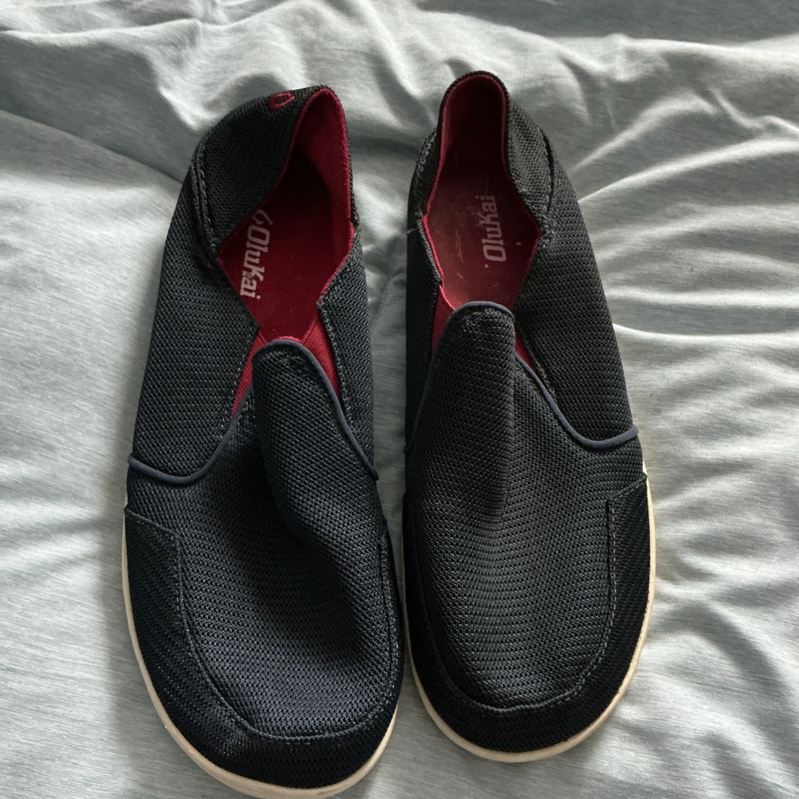 Men Olukai navy blue nohea mesh shoes size 10.5