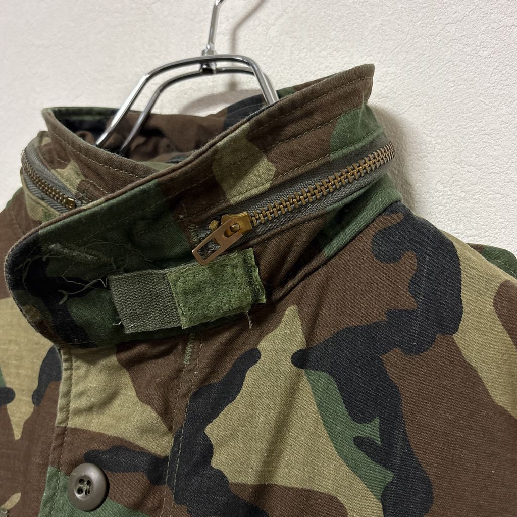 【US ARMY】 84年納入 米軍 実物 M-65 ウッドランドカモ フィールドジャケット S-3668