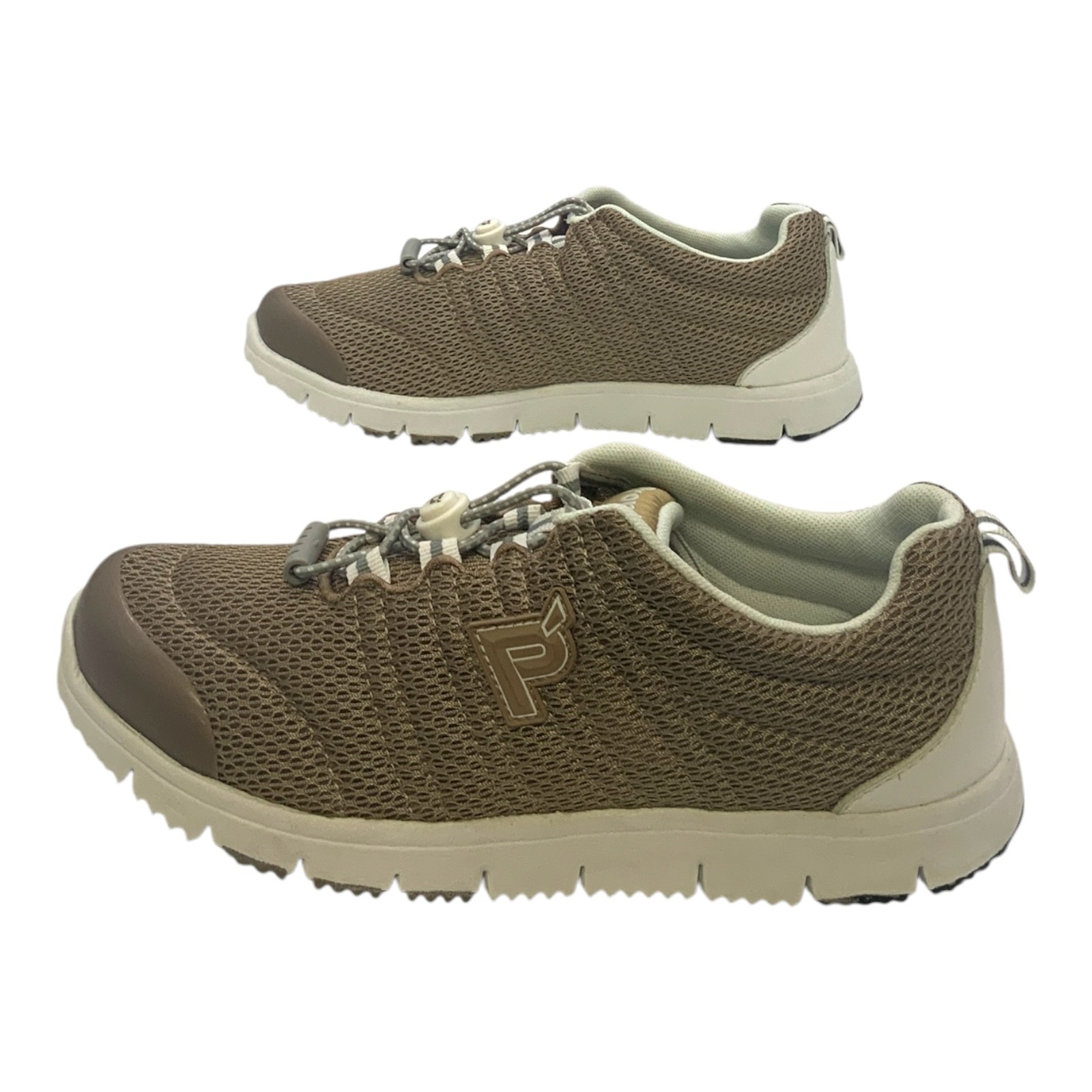 Propet TravelWalker II Walking Shoe Taupe Mesh US Women’s 6 B(M)