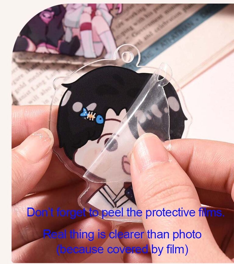 3PCS Death Note L RYUK Misa Amane Acrylic Keychains Key Charms You Pick