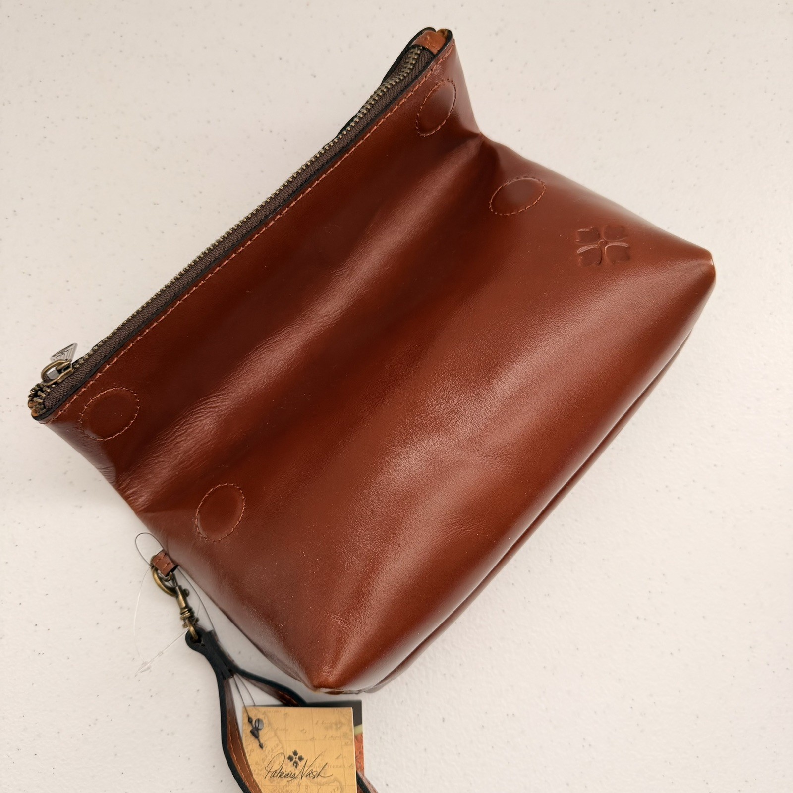 Patricia Nash VALERIE Fold-Over Wristlet/Clutch Leather-Tooled Florence NWT