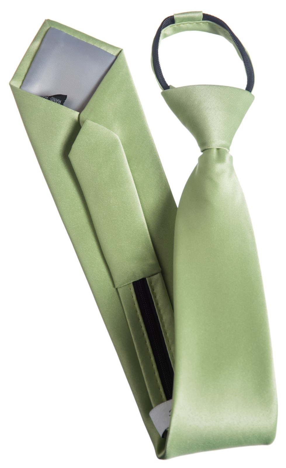 Tuxgears Men’s Sage Green Zipper Necktie