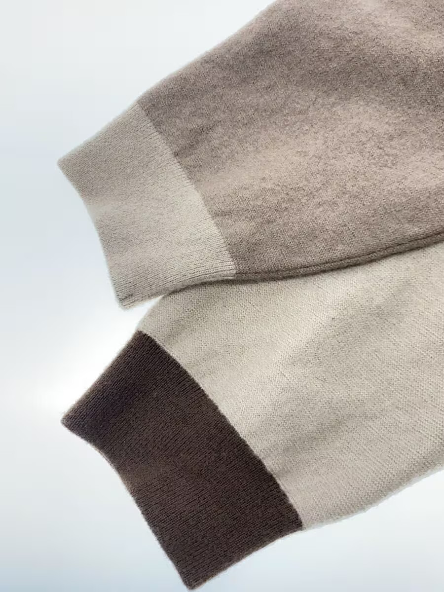 CULLNI Knit Sweater (Thick) Size 2 Wool Brown White 22-AW-068