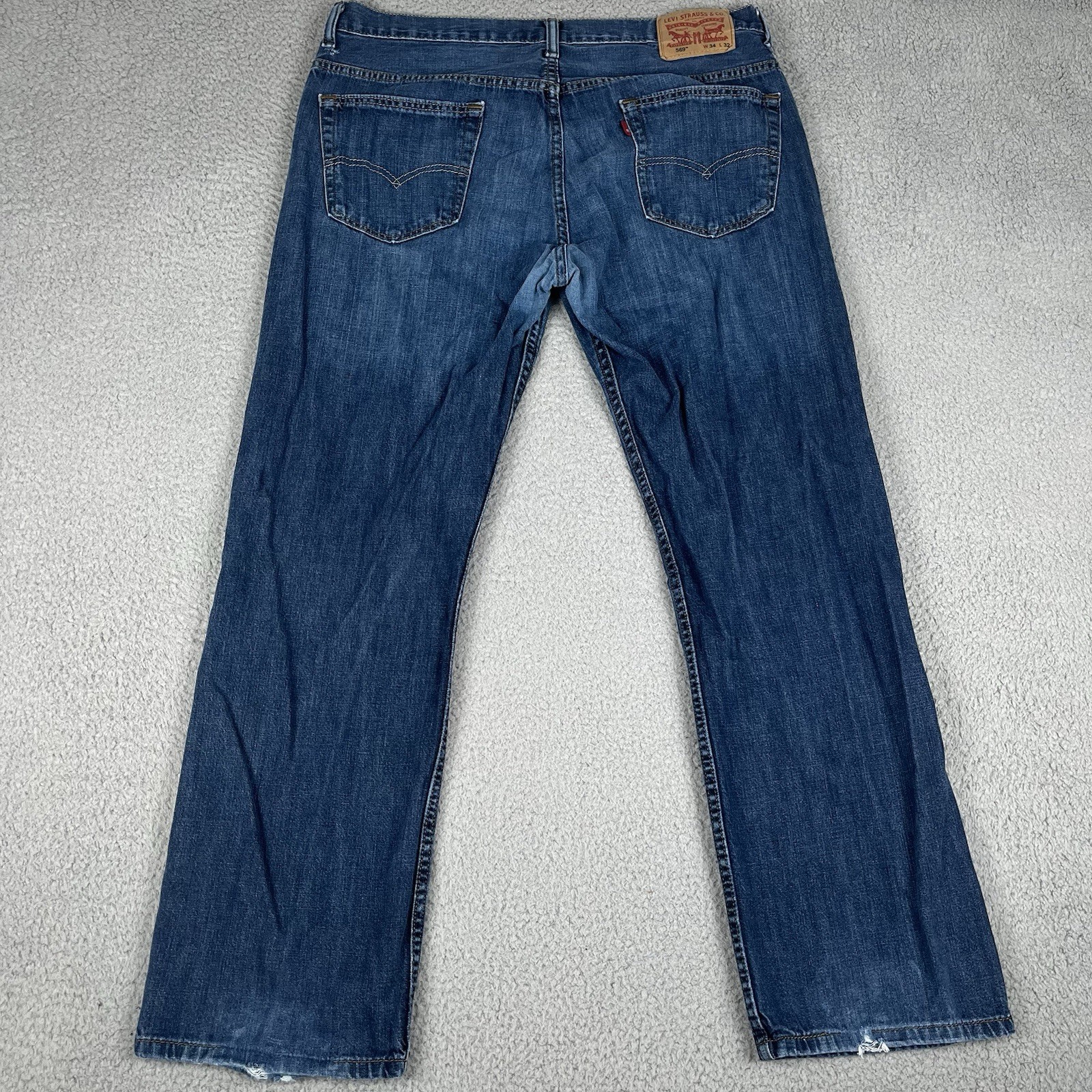 Levis Jeans Mens 36×30* Blue 569 Loose Straight Baggy Grunge Skater Y2K Denim