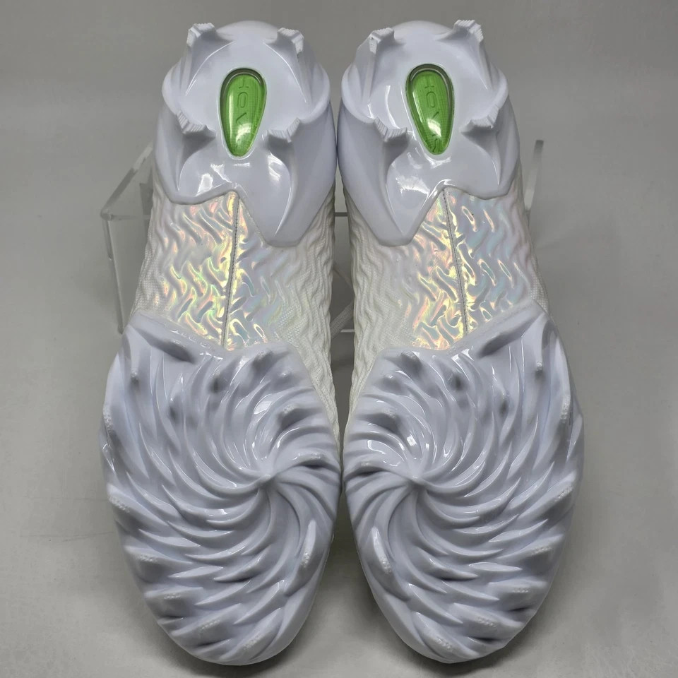 Under Armour Spotlight Pro Men White Iridescent Clone Football 3028200-100
