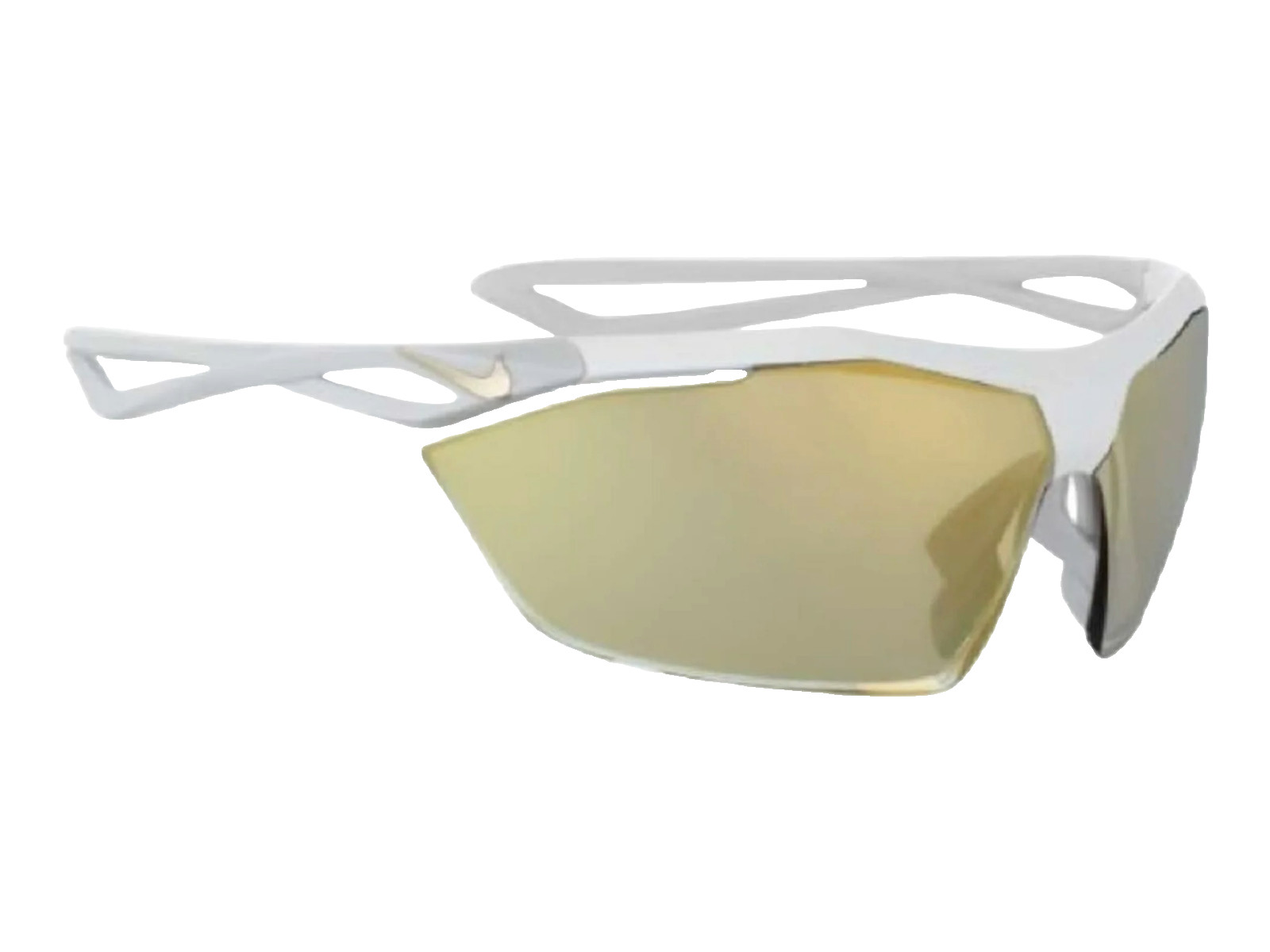 Nike Vaporwing R Sunglasses (Matte White/Speed Tint UML Gold Mirror)