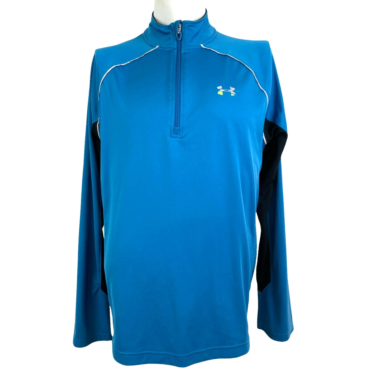 UNDER ARMOUR All Season Running 1/4-Zip Pullover Mens XL Regular Blue Jacket Run