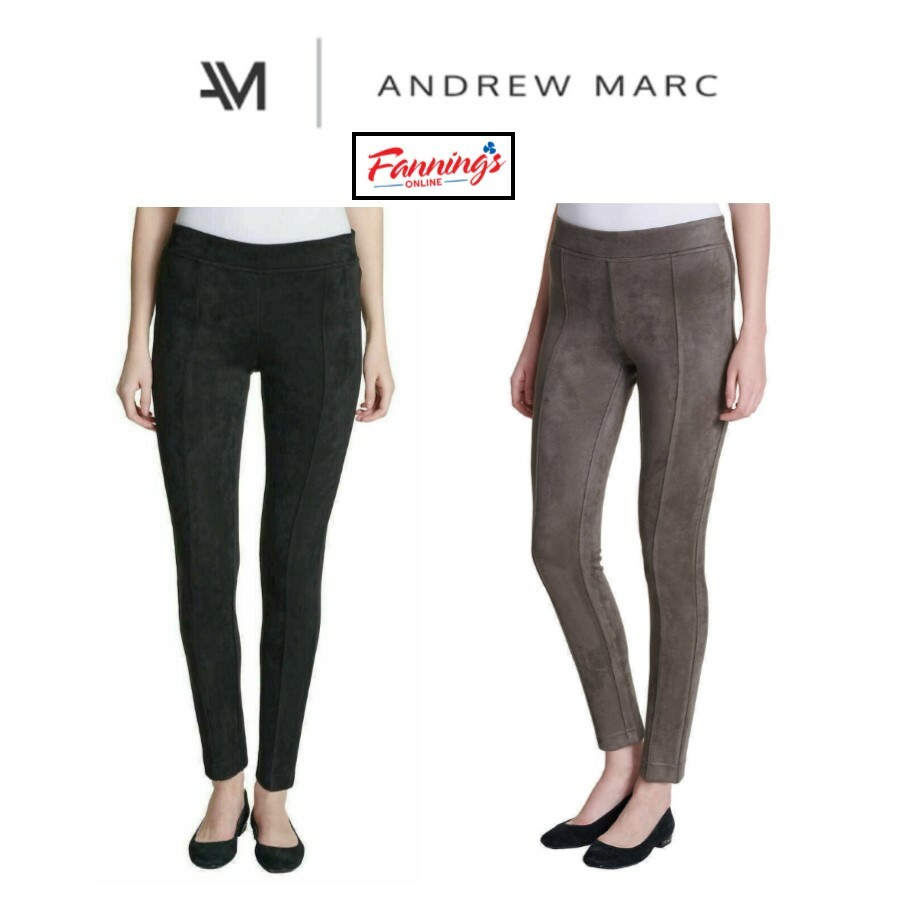Women’s Andrew Marc Faux Suede Pull On Pants D14