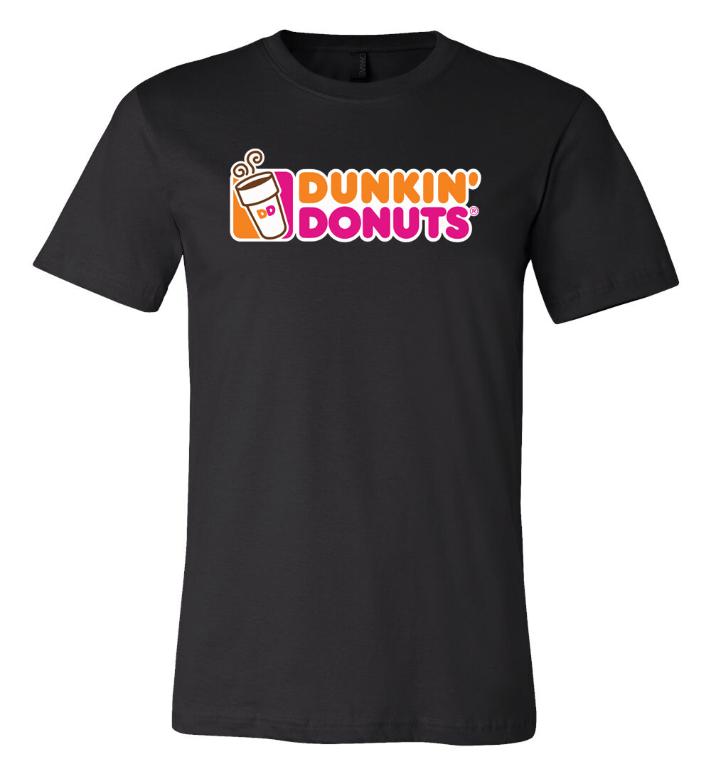 Dunkin Donuts Main Logo Sizes Youth Med- Adult 6XL! Fast Ship!