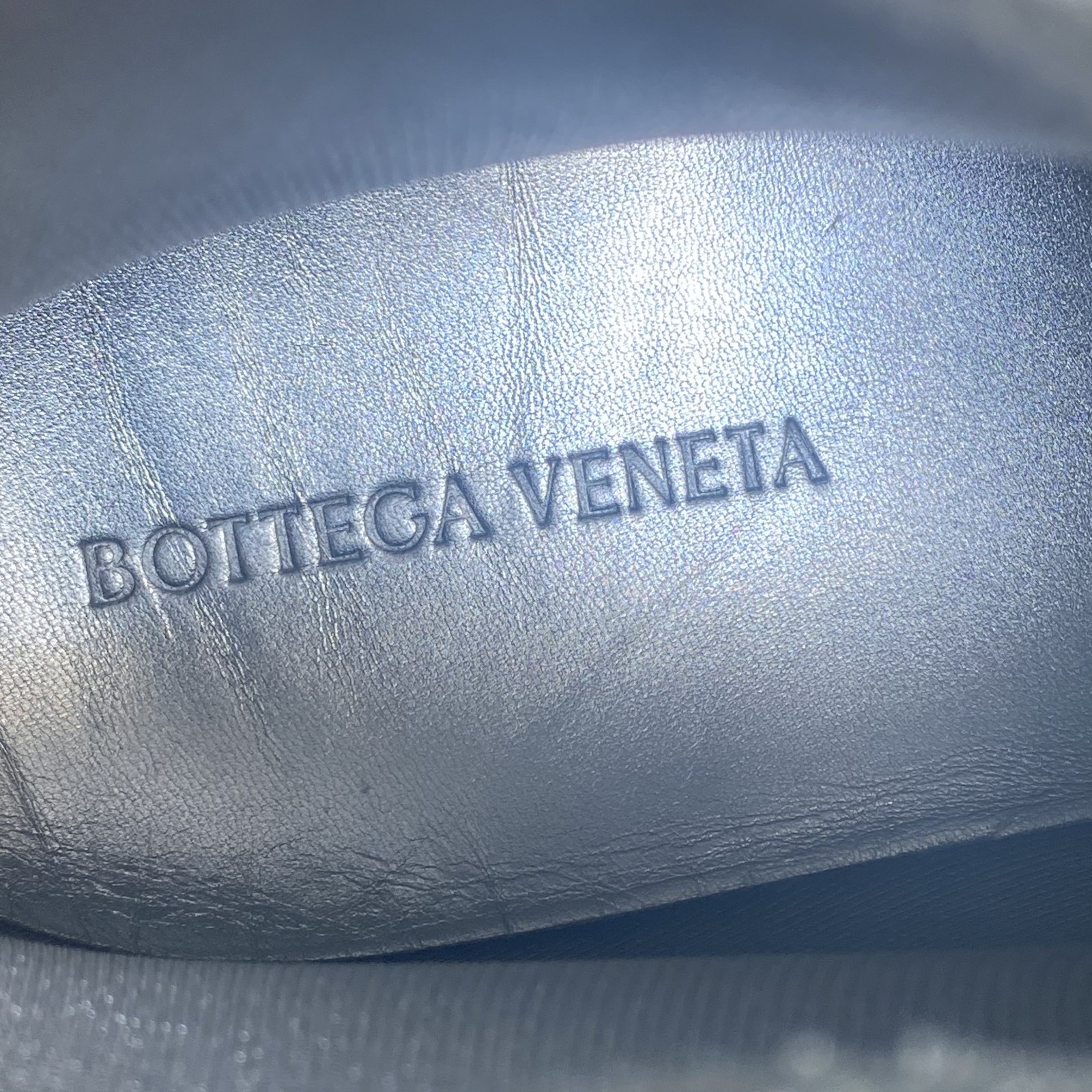 Bottega Veneta Silver Glitter Rubber Puddle Boots Mens 44 EU
