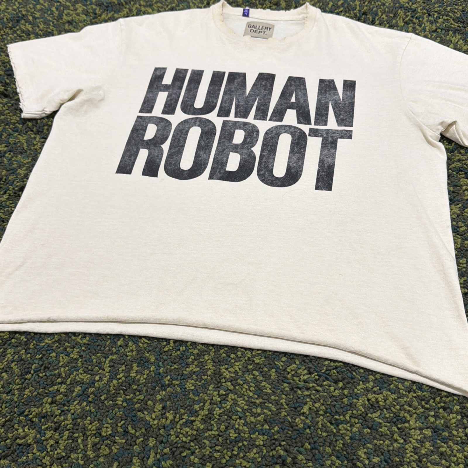 Gallery Dept. Human Robot Graphic Double Sided T Shirt Mens Size Large Authentic