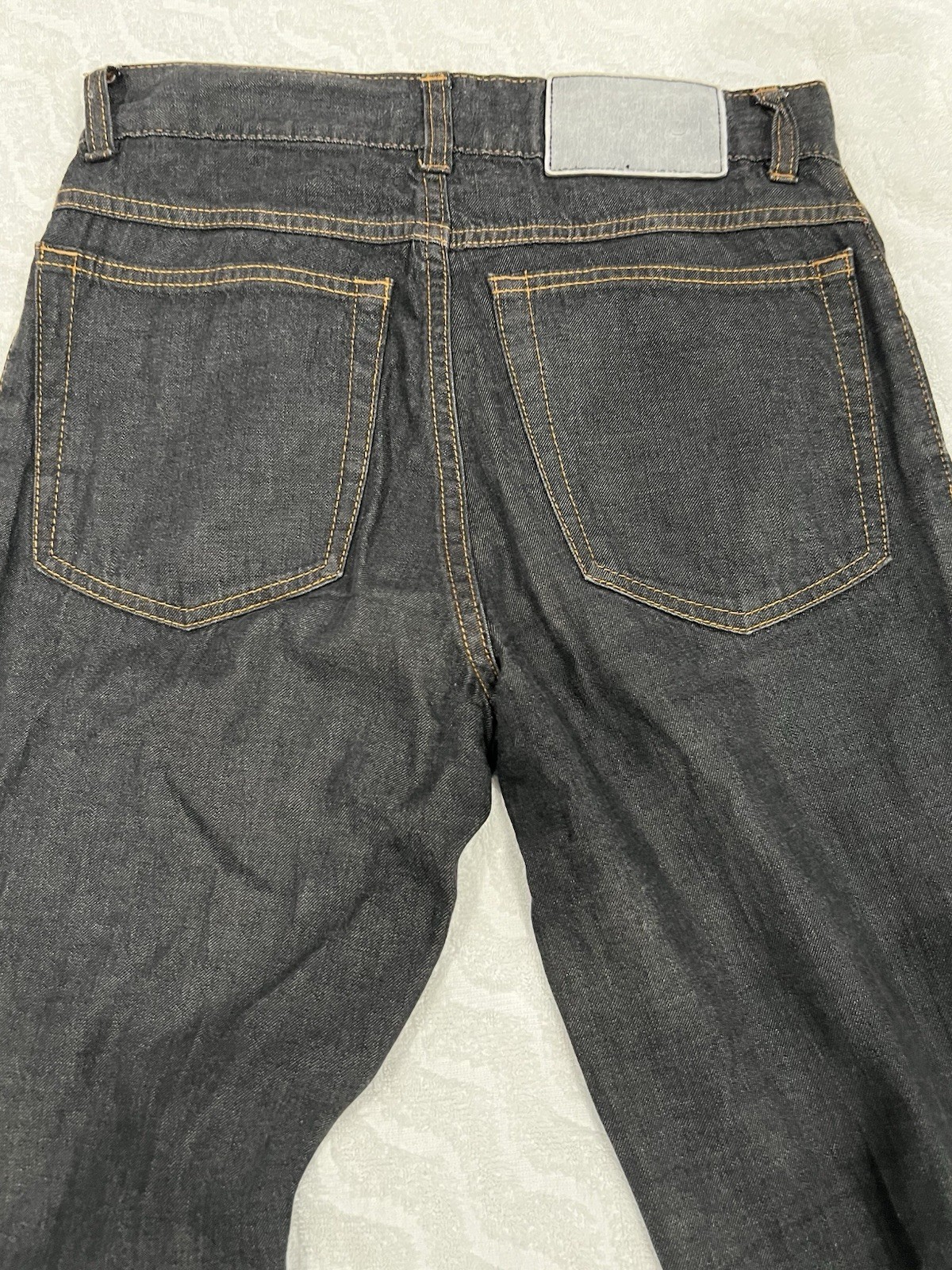 Vintage Women Gucci by Tom Ford Size 38 Wide Leg Boot Cut Flared Jeans Dark Gray