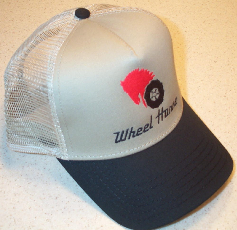 Wheel Horse Logo Embroidered Solid or Mesh Hat (6 colors)