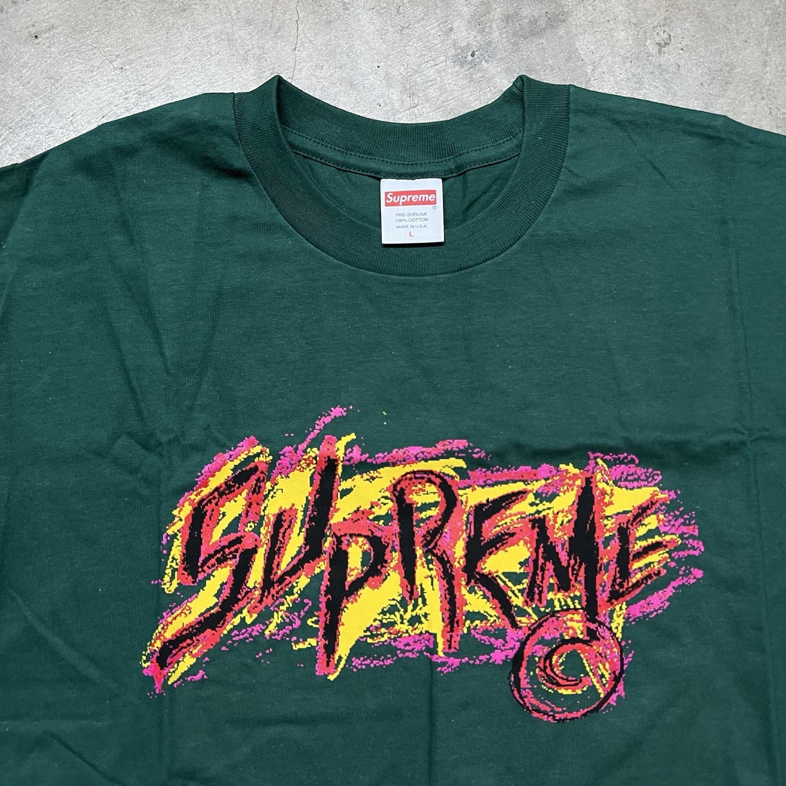 (BRAND NEW) F/W’20 Supreme New York T10 Scratch T-Shirt L