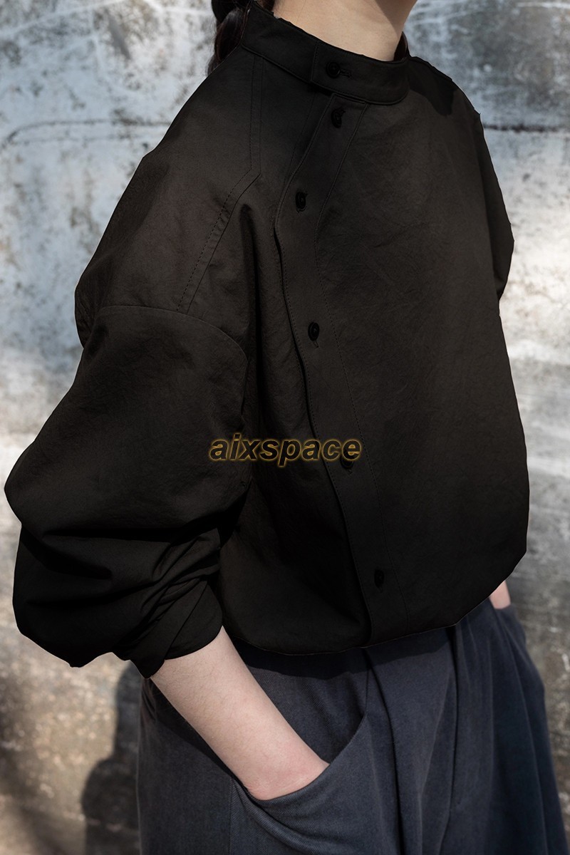 New Chinese Style Womens Casual Long Sleeve Loose Shirts Tops Blouse Autumn