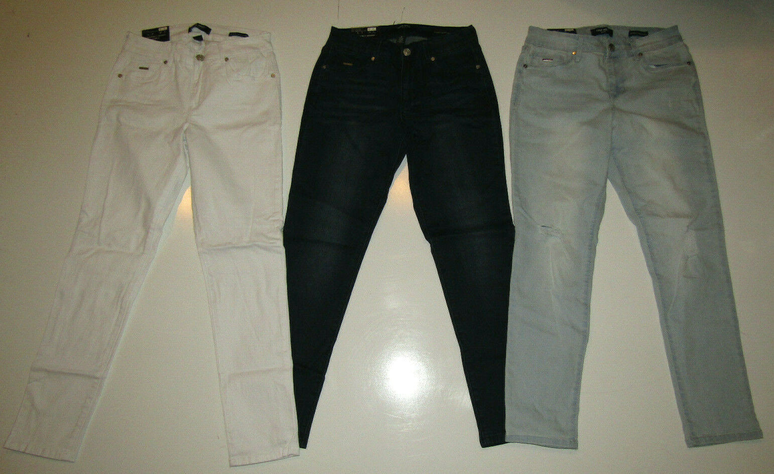 NINE WEST Gramercy Skinny Ankle Jeans Light Blue White 4 6 8 10 12 14 16