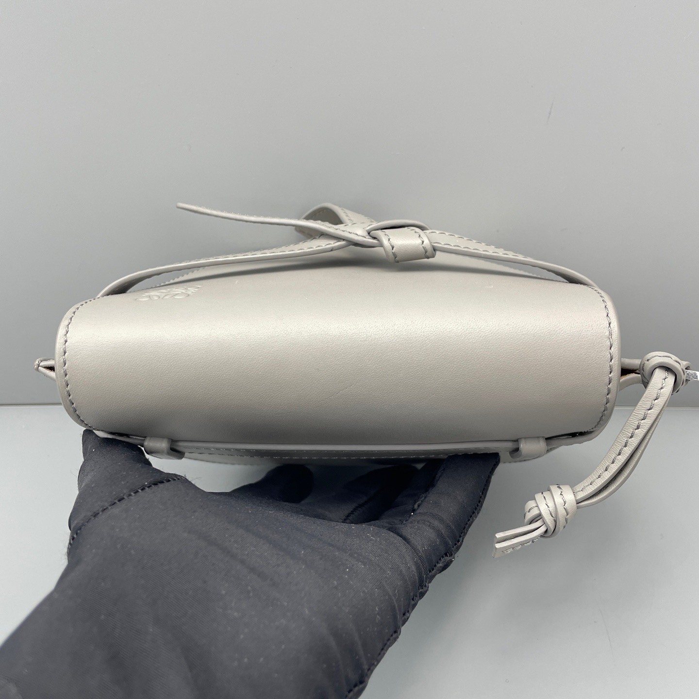 Loewe Pre-Owned Authentic Saddle Bag Grey 20*11*9cm Free Tracked Shipping