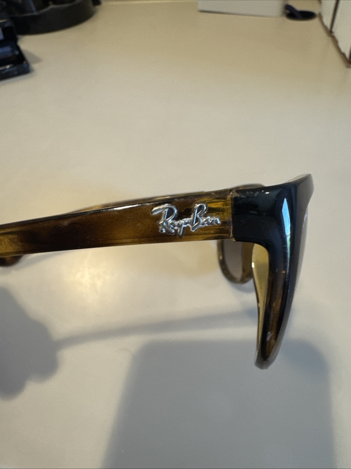 Ray-Ban RB4167 Brown Gradient Lenses Polished Light Havana Tortoise Frame #N10