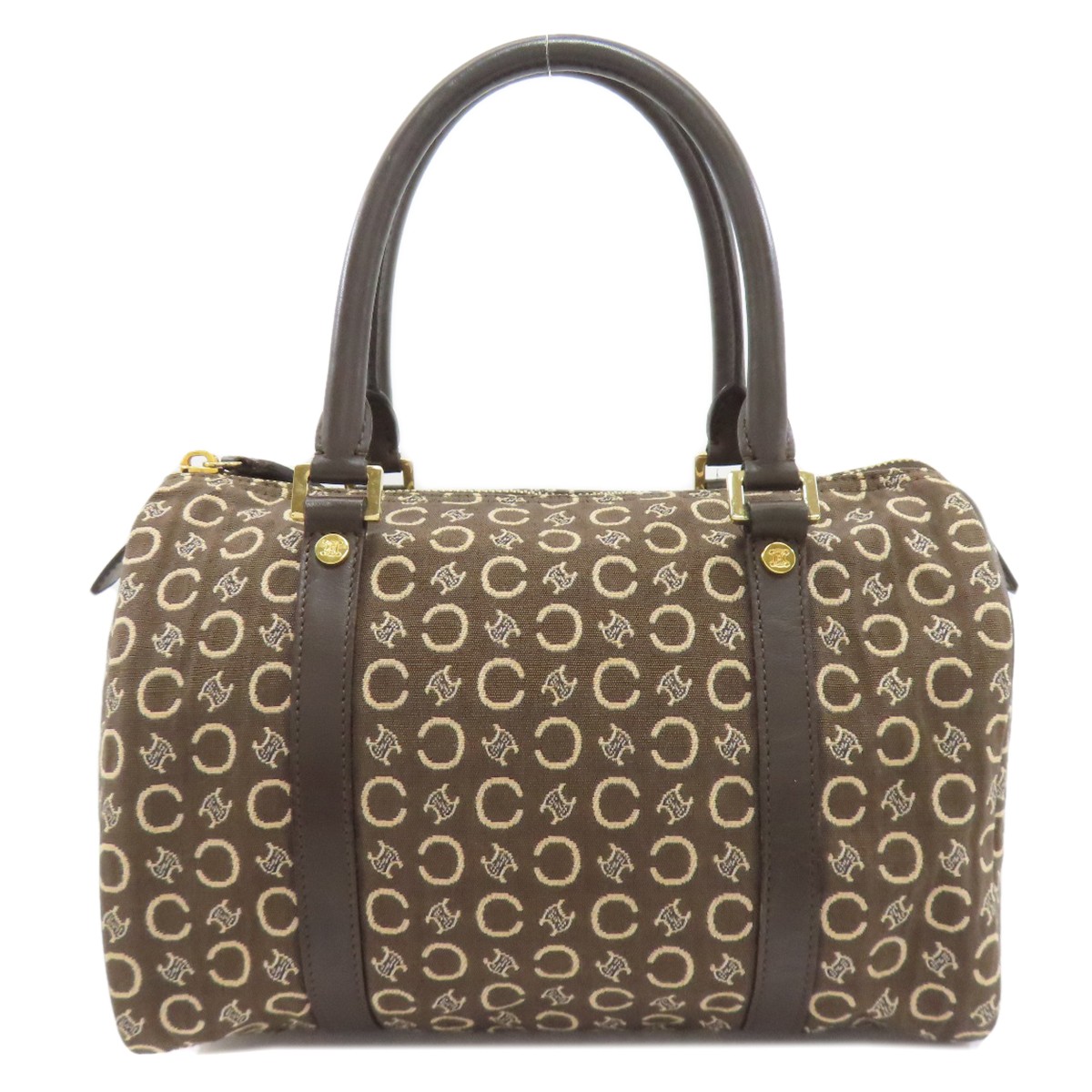 CELINE Mini Boston C Macadam Boston bag Canvas Ladies [Used]