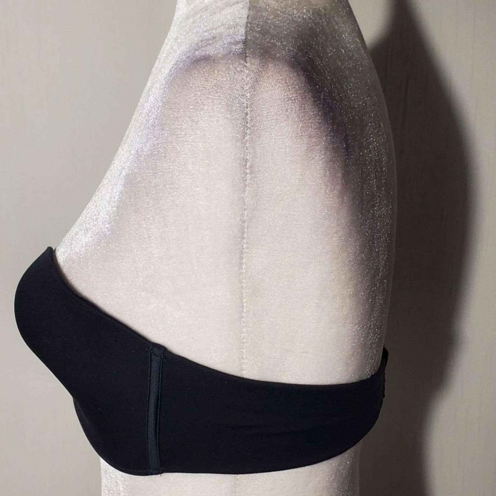 LEONISA STRAPLESS PUSH-BRA BLACK SIZE 34B