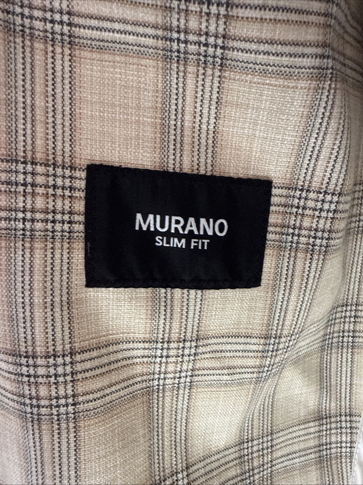 NWT Murano Medium Slim Fit Ancient Renaissance Collection Suit Blazer Men Plaid