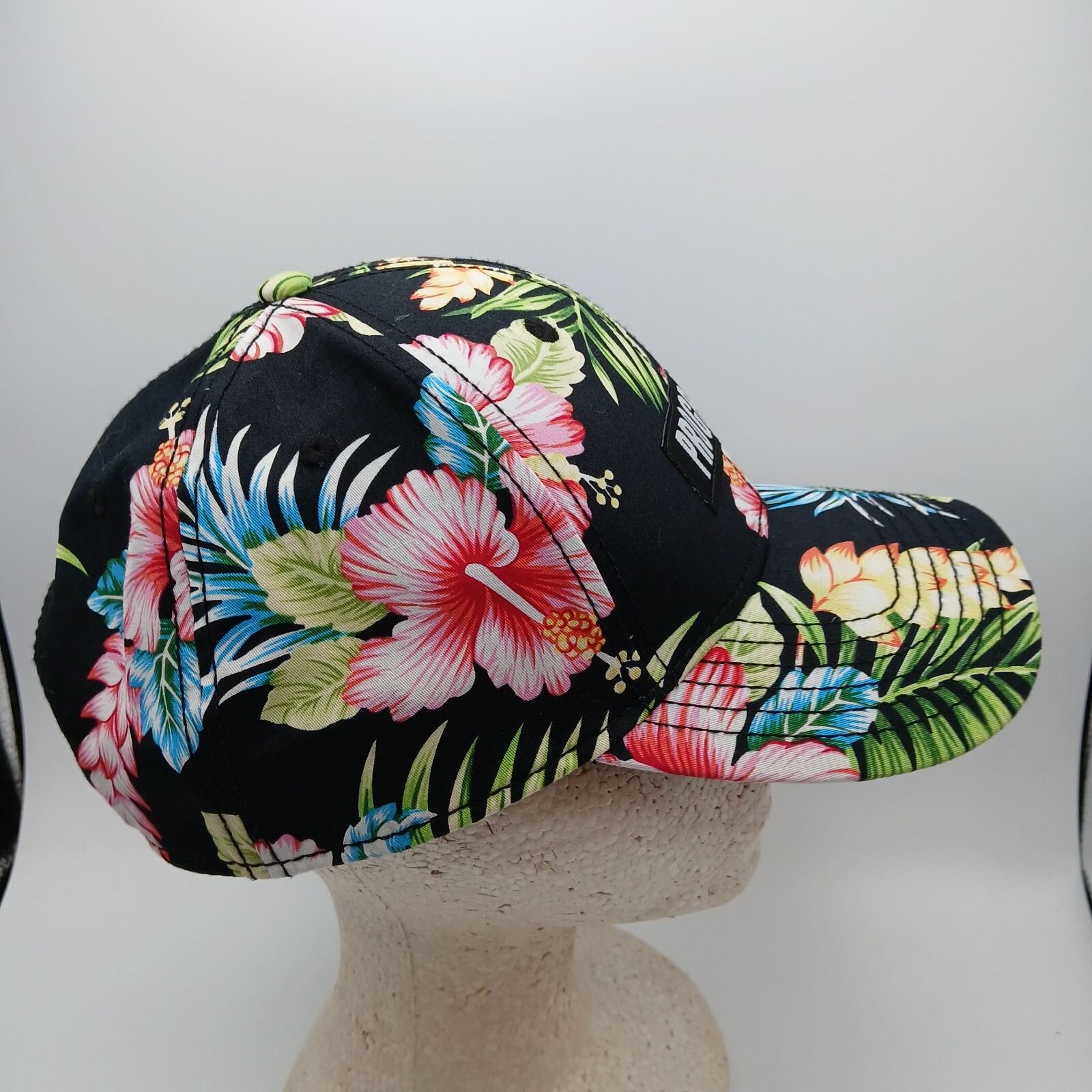 Hawaiian Tropical Hat Cap Snapback Progress Multicolor Floral Pattern Script