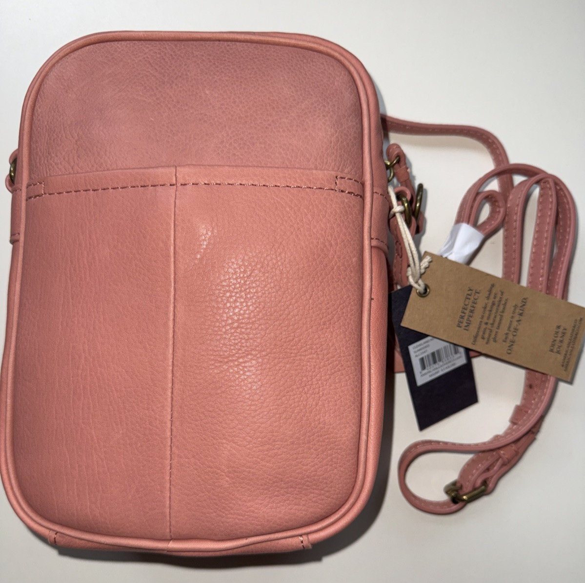NWT AMERICAN LEATHER CO Cleveland NS Crossbody Bag Purse Sunkissed ALC2547