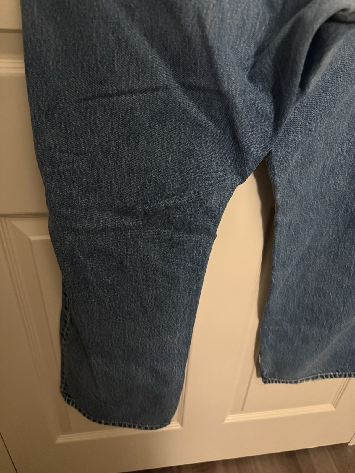 Levi’s 501 Original Fit Jeans Men’s 42×30 Light Wash Button Fly 100% Cotton USA