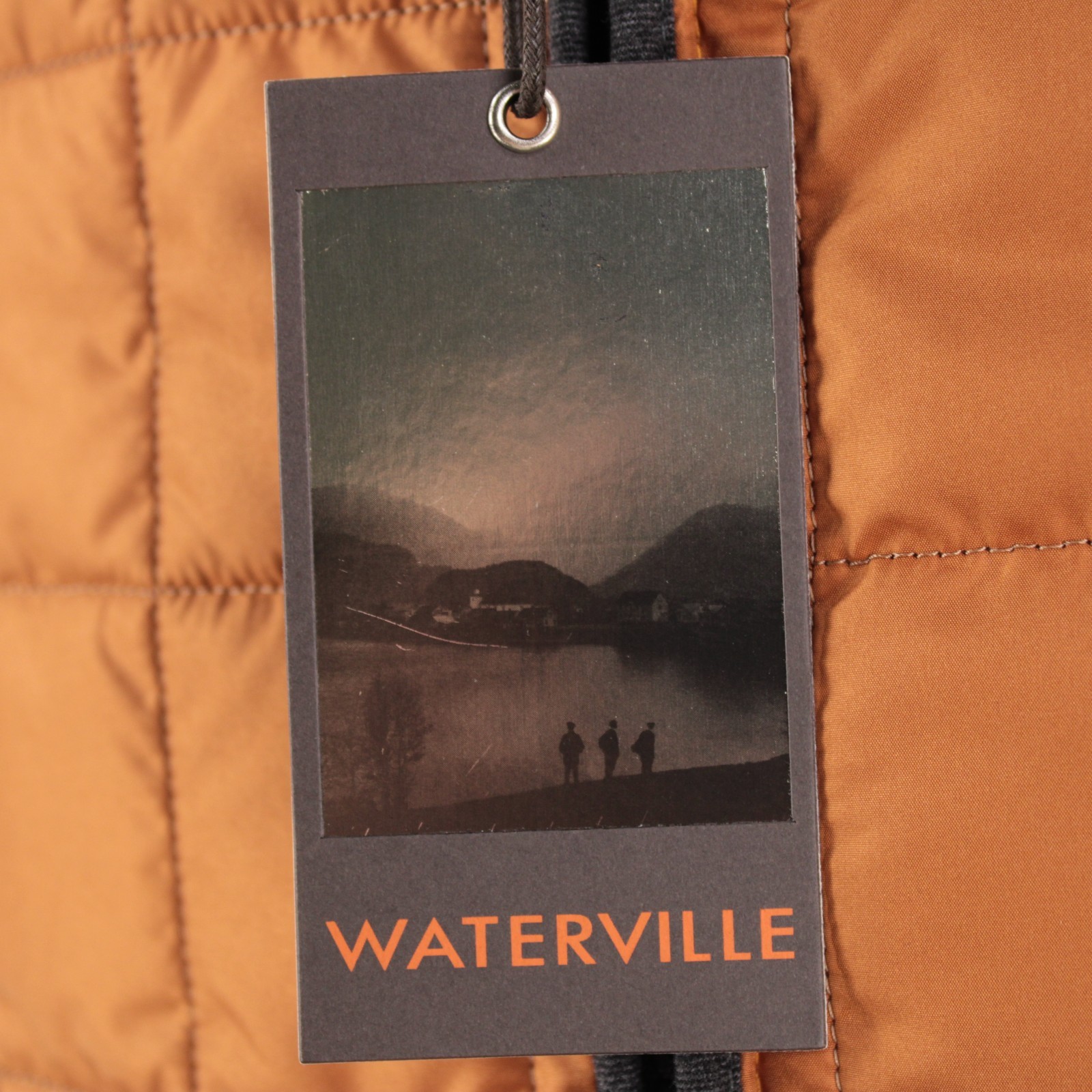 Waterville NWT Polyester Quilted Vest Size 54 (2XL US) Theo In Solid Orange