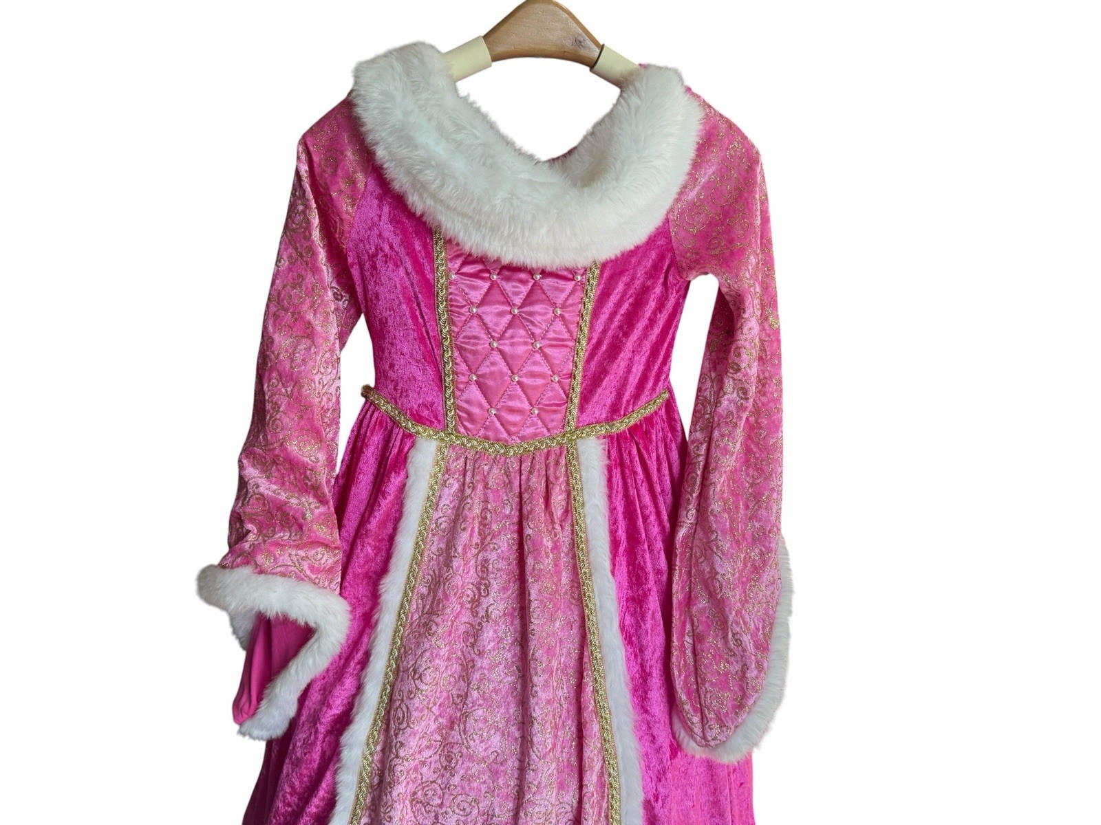 What A Character Aurora Sleeping Beauty Girls 7-8 Pink Hoop Costume