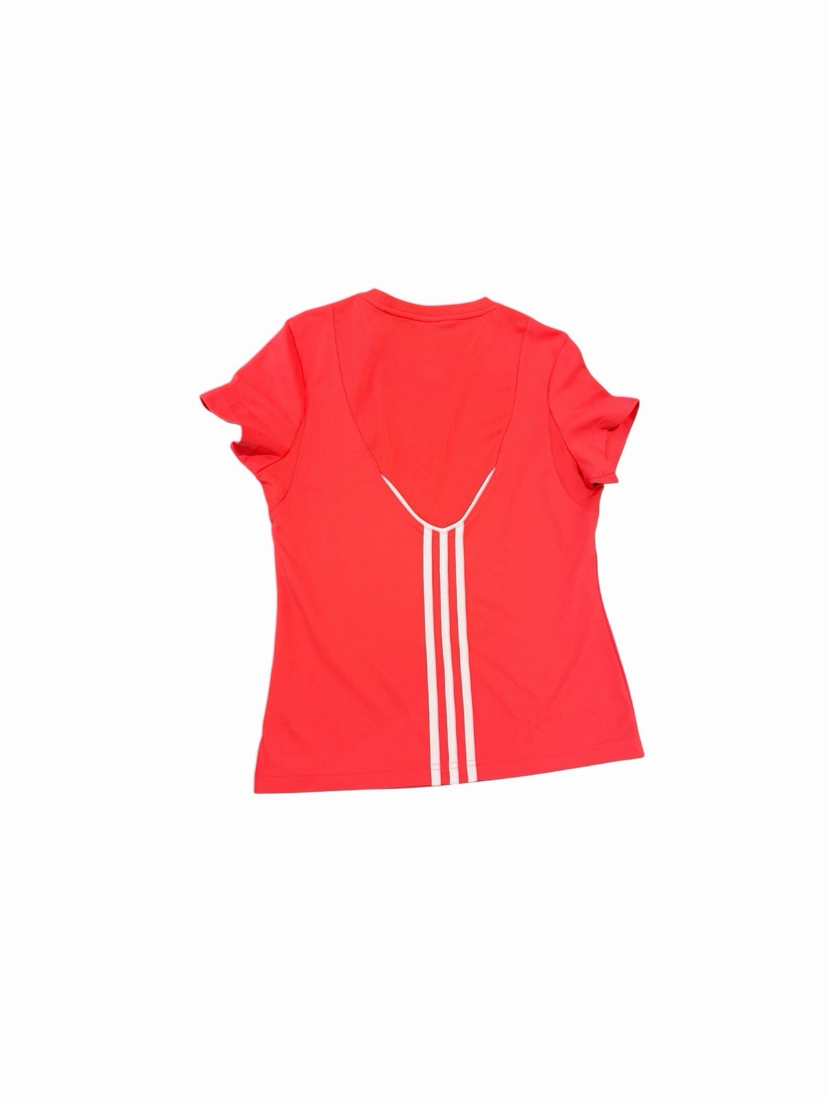 Adidas Bright Coral Pink Athletic Short Sleeve Tee Performance Top Size S