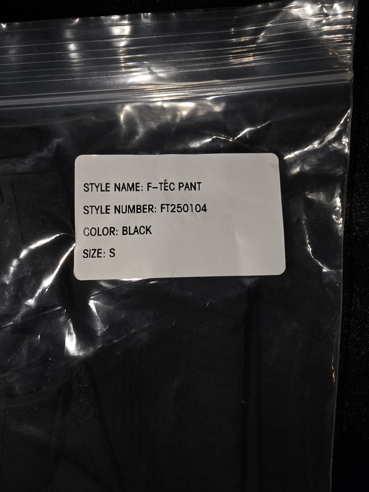 FTP F-Tech Convertible Pants Black Small Cordura Fabric Deadstock