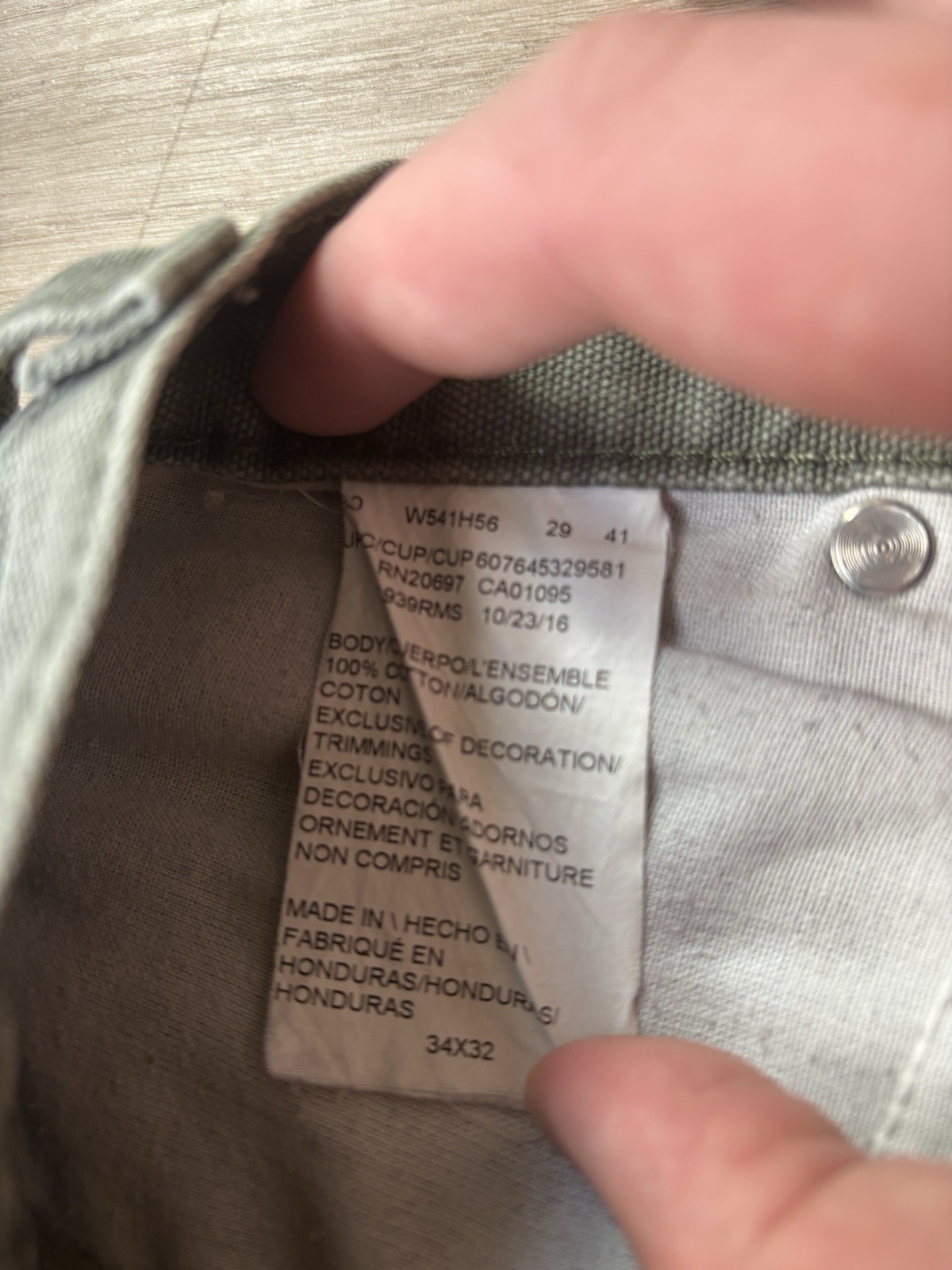 Vintage Dickies Carpenter Pants Men’s 34×32 Green Workwear Faded Distressed y2k