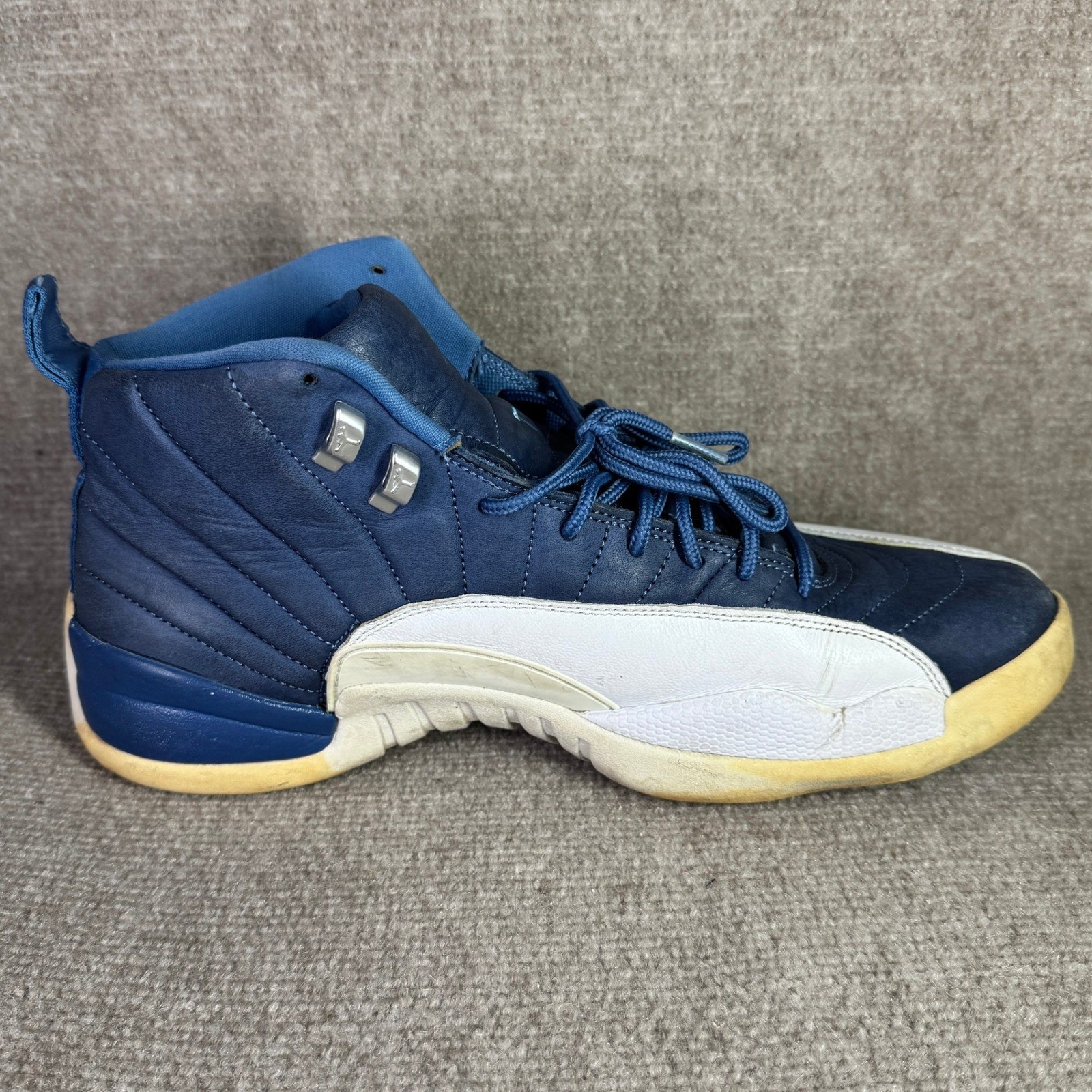 Jordan 12 Retro Obsidian 2020 Mens 13 Blue Indigo Stone 130690-404 Sneakers