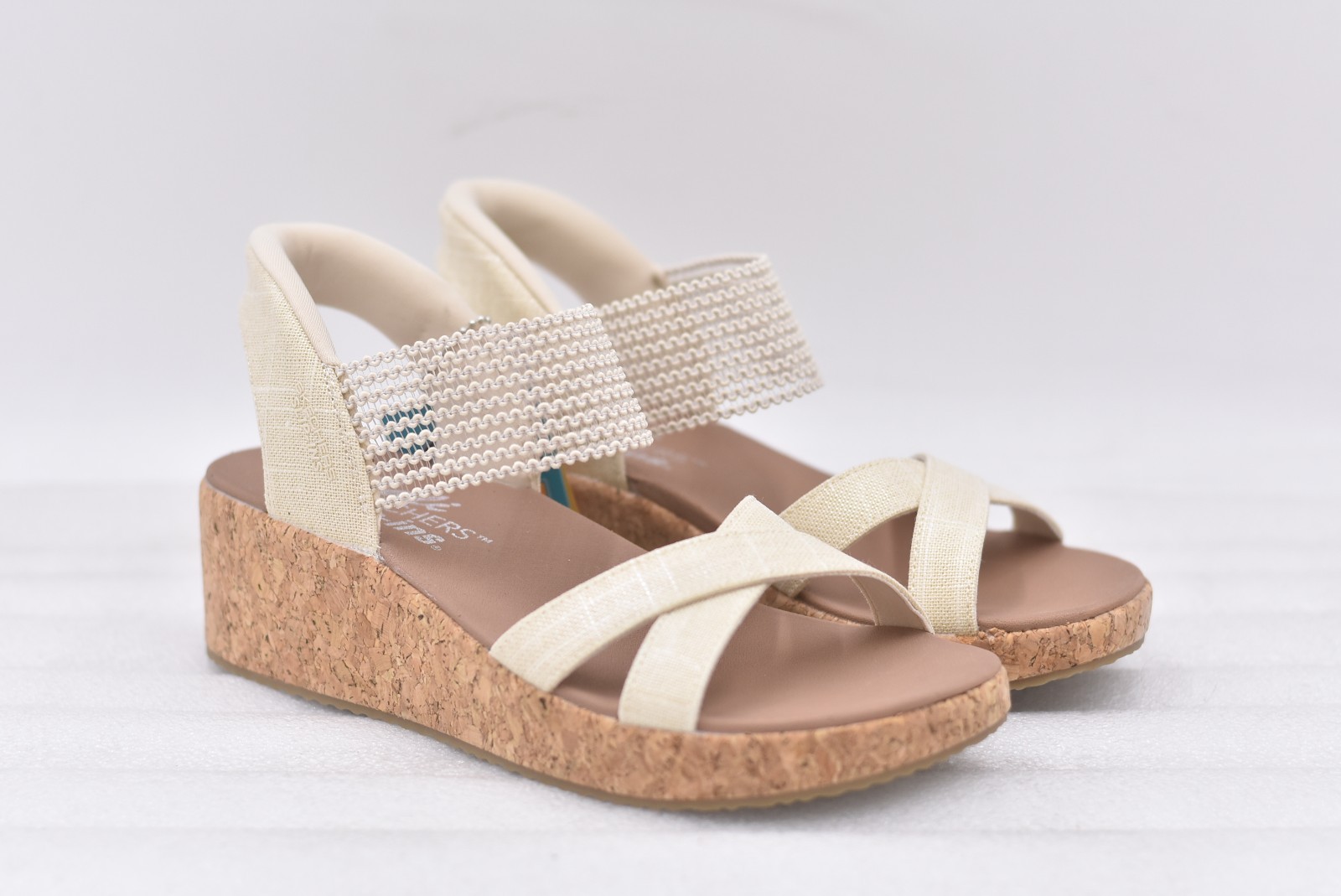Women’s Skechers Slip-ins Beverlee Lux Sandal in Natural Size 6.5 119594/NAT
