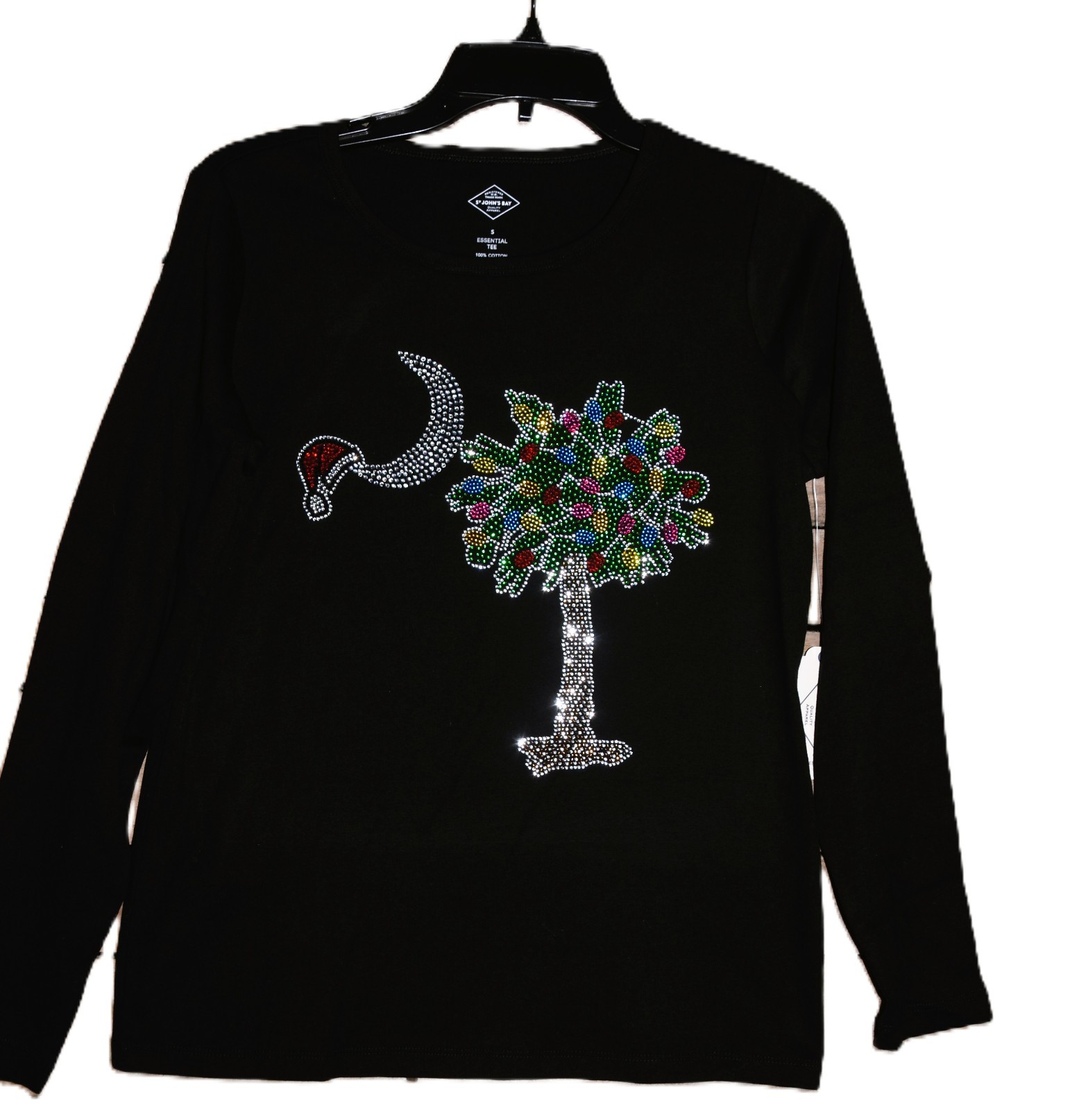 South Carolina Christmas rhinestone Palmetto shirt XS S M L XL XXL 1X 2X 3X4X5X