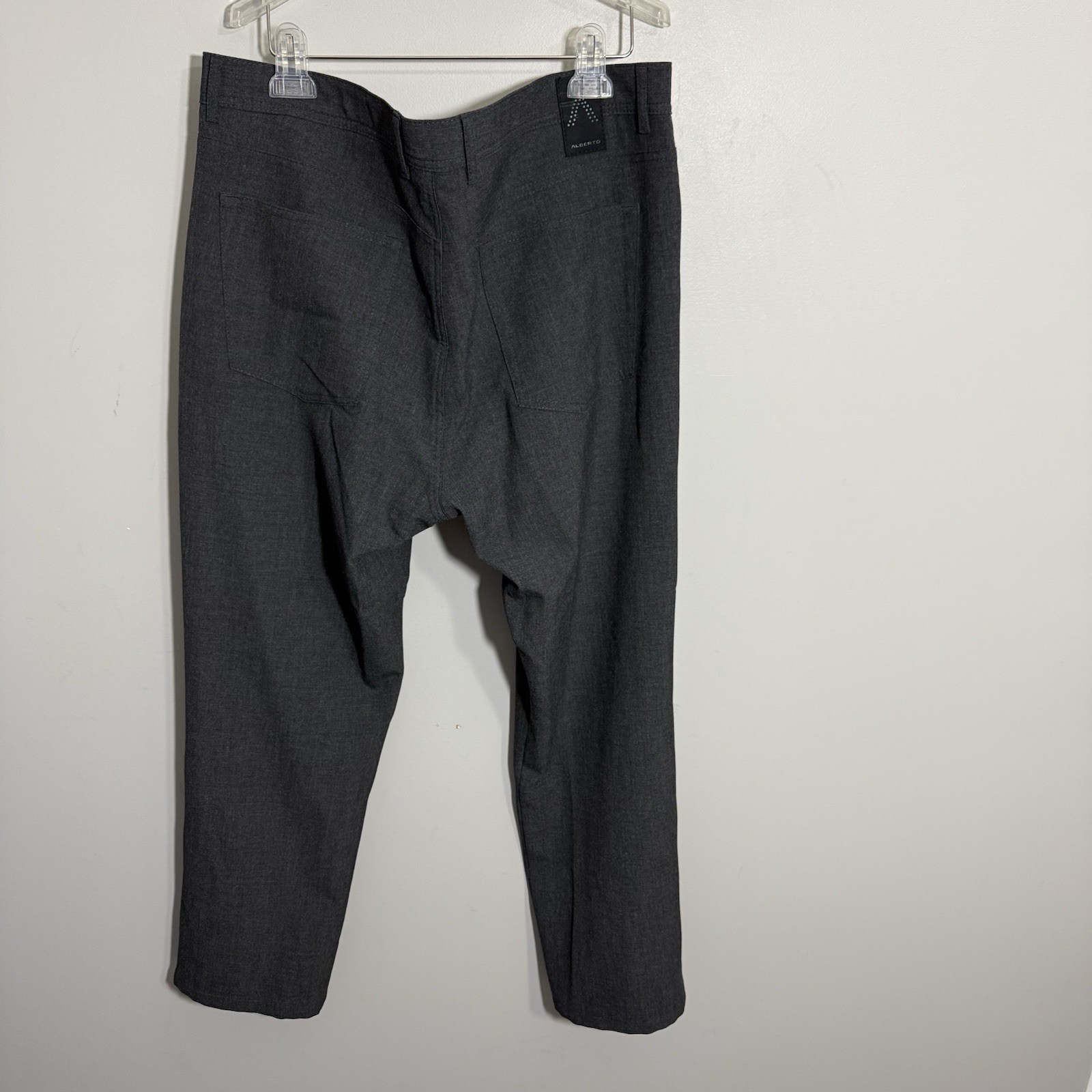 Alberto Ceramica Stone Modern Fit Gray Chino Pants W40 L29