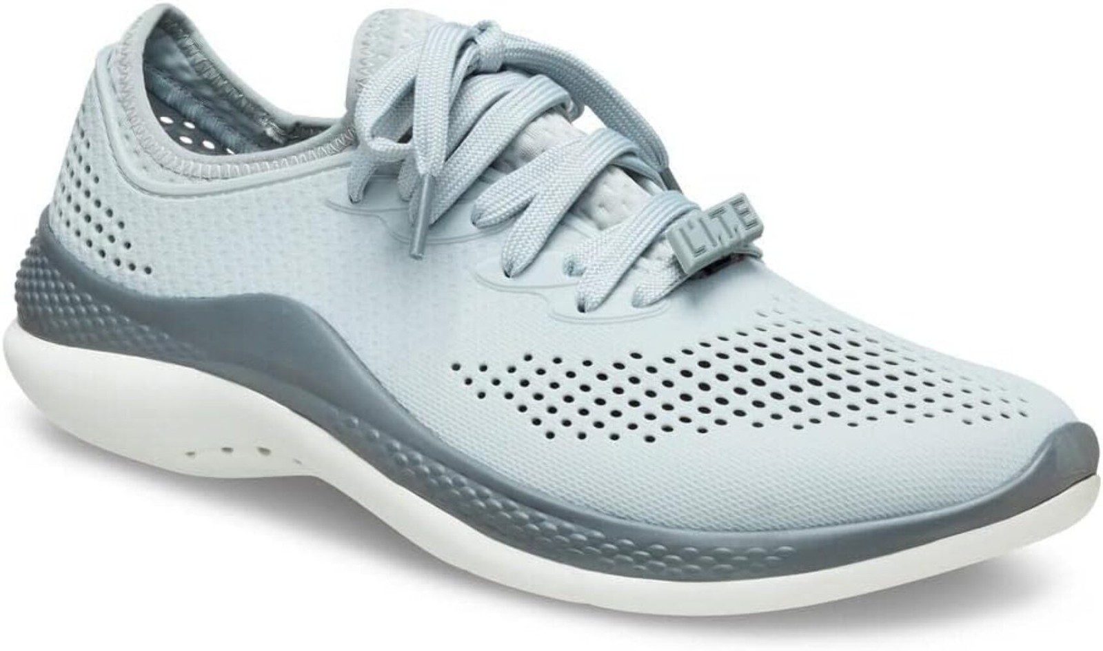 Crocs LiteRide 360 Pacer Men’s Light Gray/Slate Grey Lace-Up Shoes Size 8-12